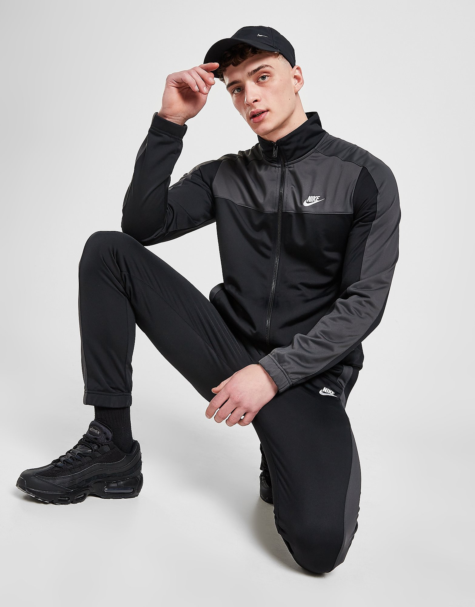 

Nike Hades Poly Tracksuit - Black/White - Mens, Black/White