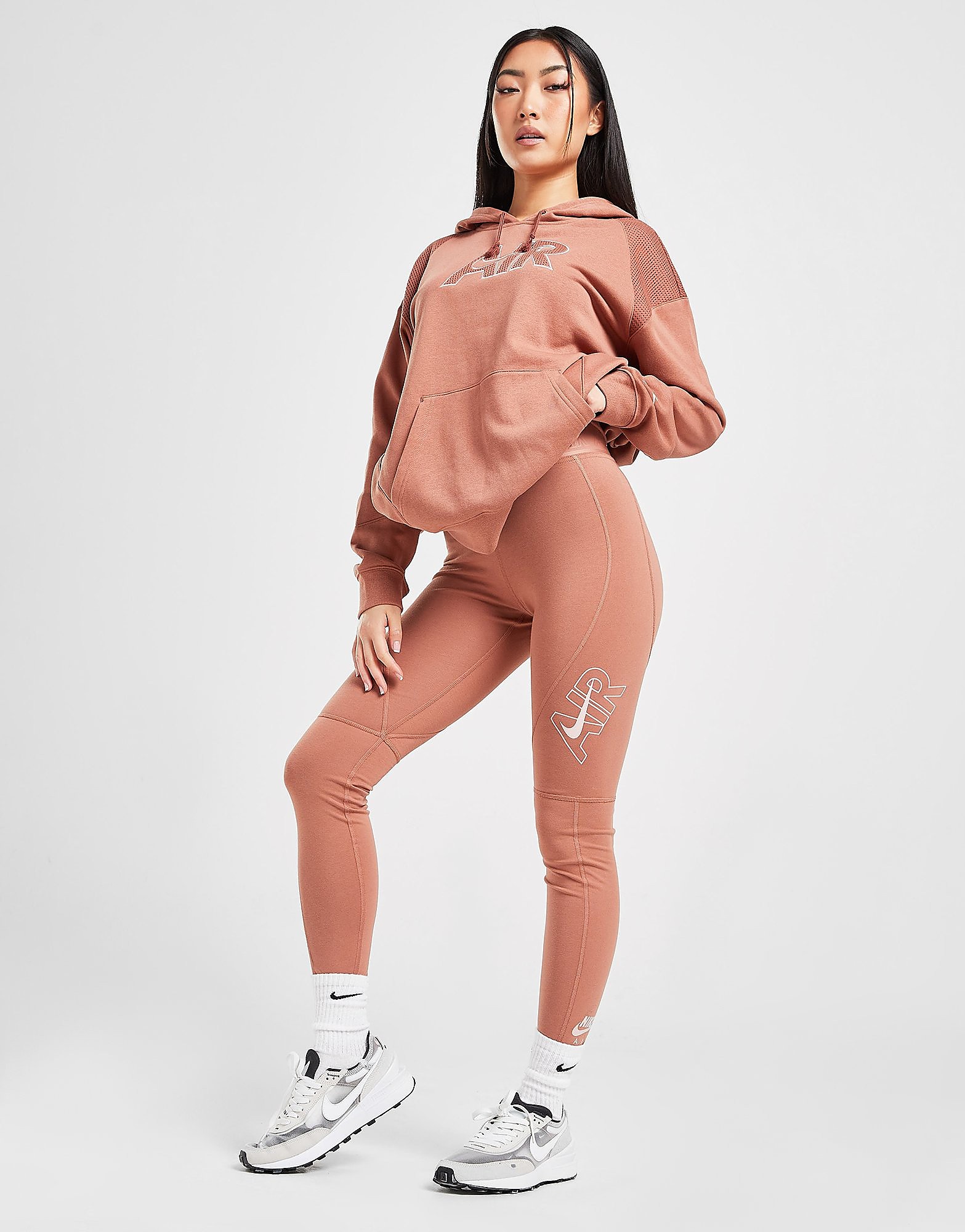 

Nike Air Leggings - Mineral Clay/Red Bark/Pink Oxford - Womens, Mineral Clay/Red Bark/Pink Oxford