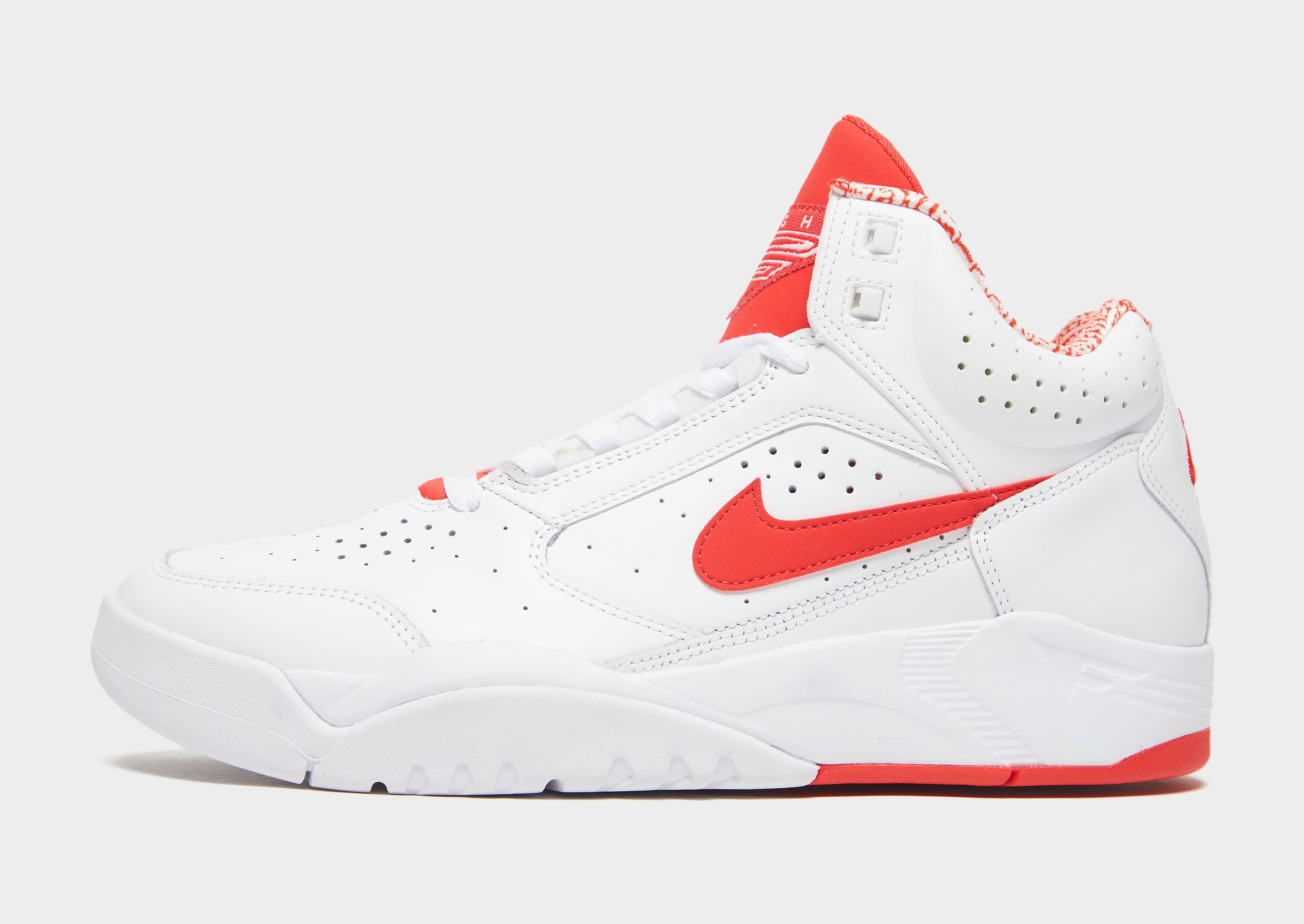 

Nike Flight Lite Mid - White/University Red/Red - Mens, White/University Red/Red