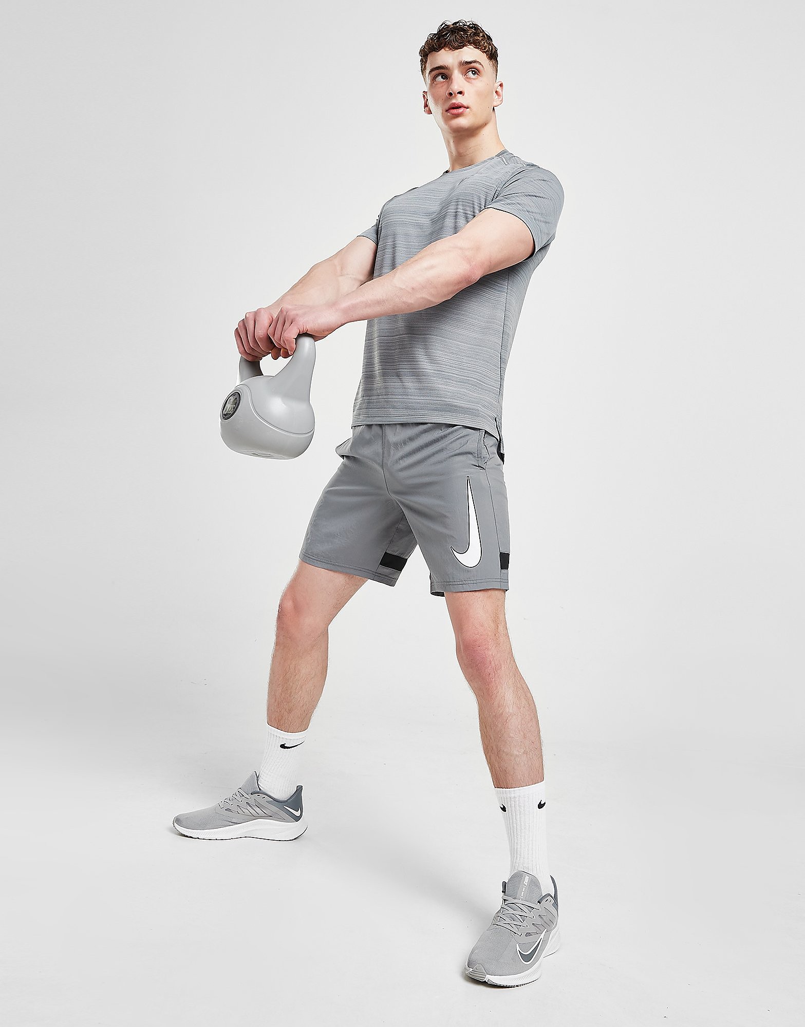 Nike Calções Academy - Cinzento - Mens, Cinzento