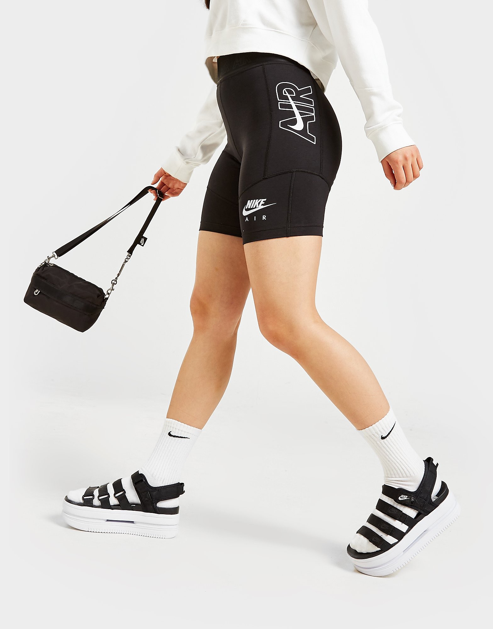 

Nike Air Cycle Shorts - Black/Dark Smoke Grey/White - Womens, Black/Dark Smoke Grey/White