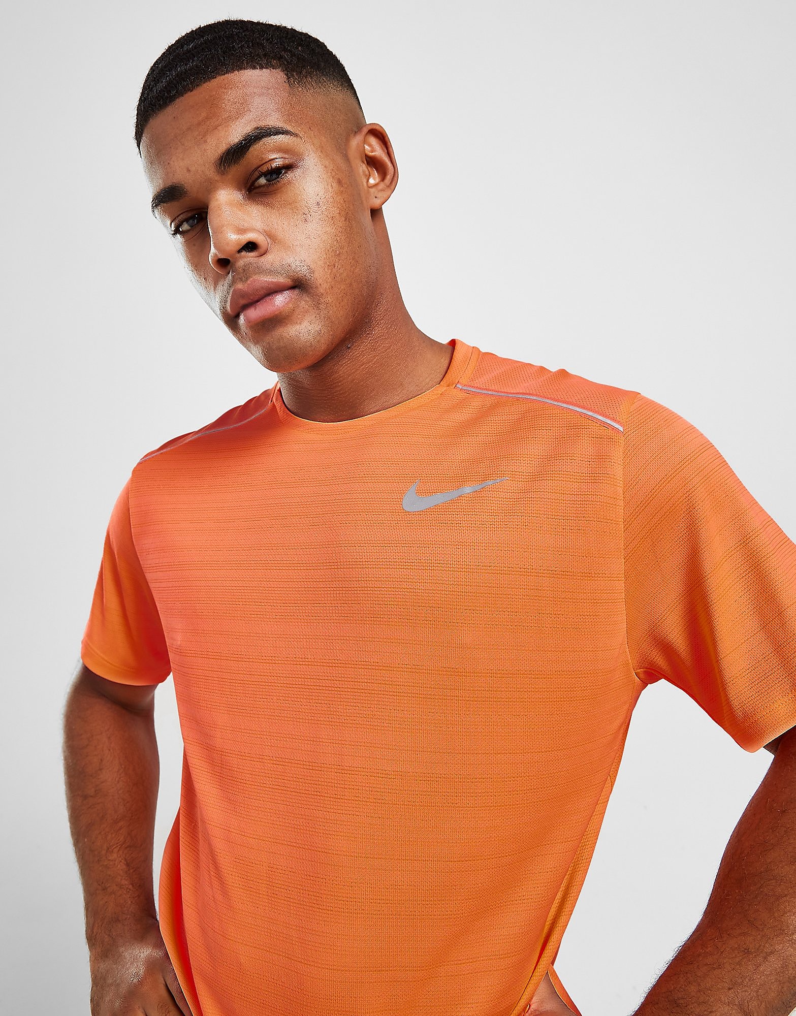 

Nike Miler Short Sleeve T-Shirt - Only at JD - Orange Pulse/Orange Pulse - Mens, Orange Pulse/Orange Pulse