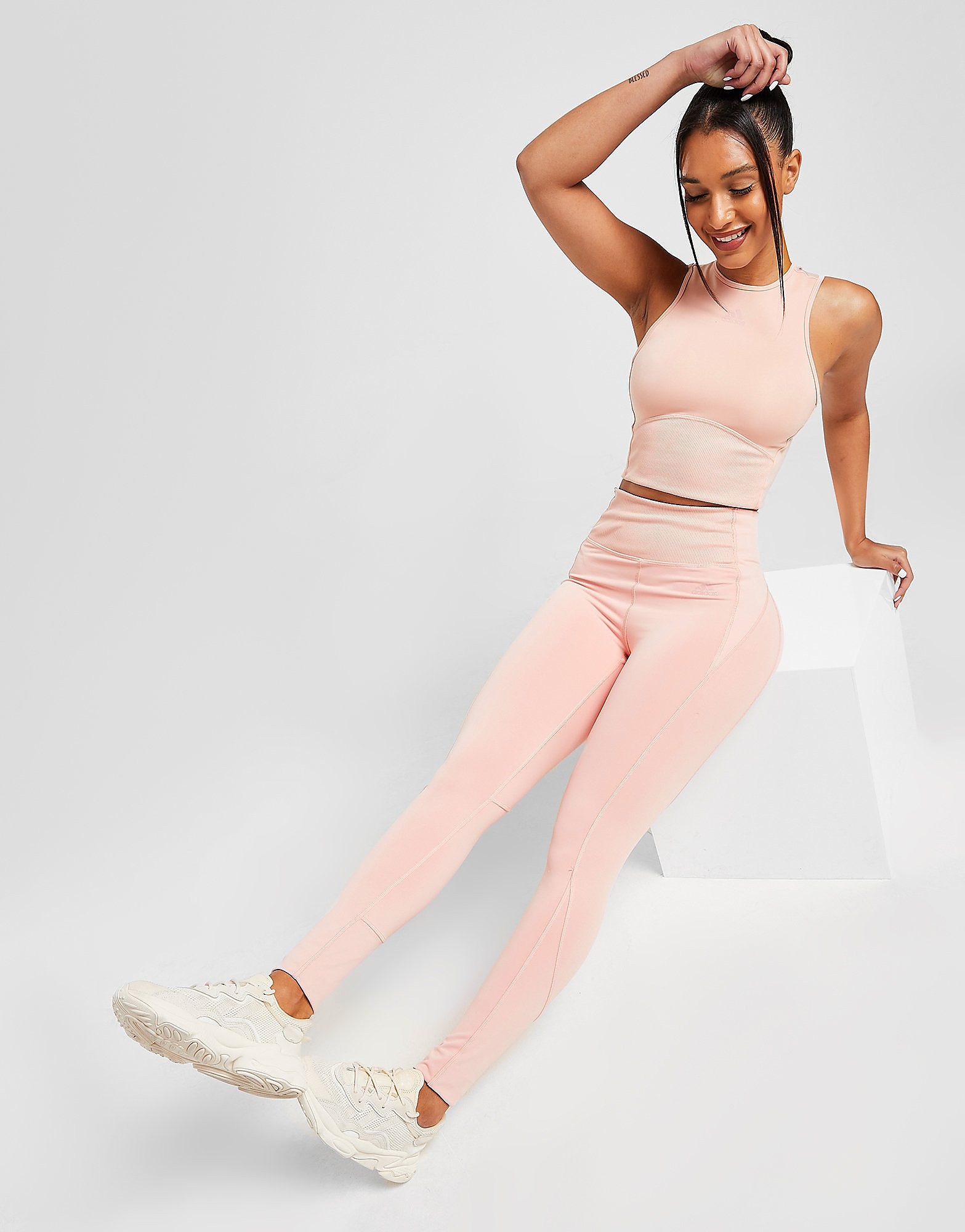 adidas Hyperglam Training Tights - Pink - Womens, Pink