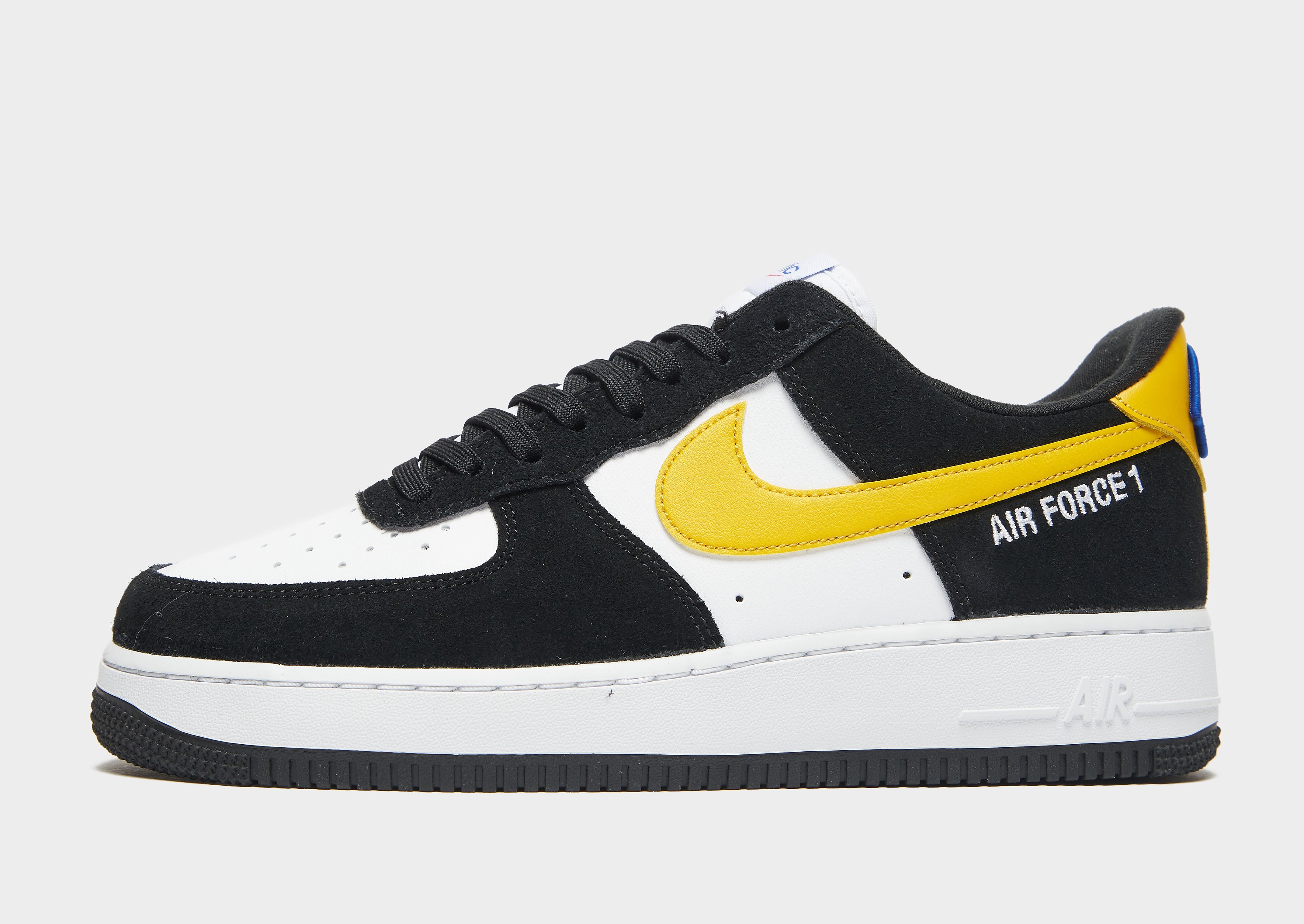 

Nike Air Force 1 '07 LV8 - Black/White/Black/Dark Sulphur/White - Mens, Black/White/Black/Dark Sulphur/White