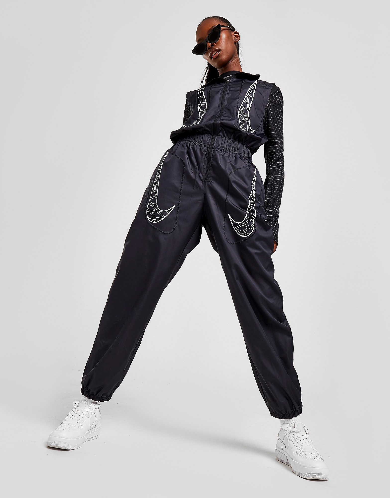 

Nike Sportswear Air Max Day Jumpsuit - Black/White/White - Womens, Black/White/White