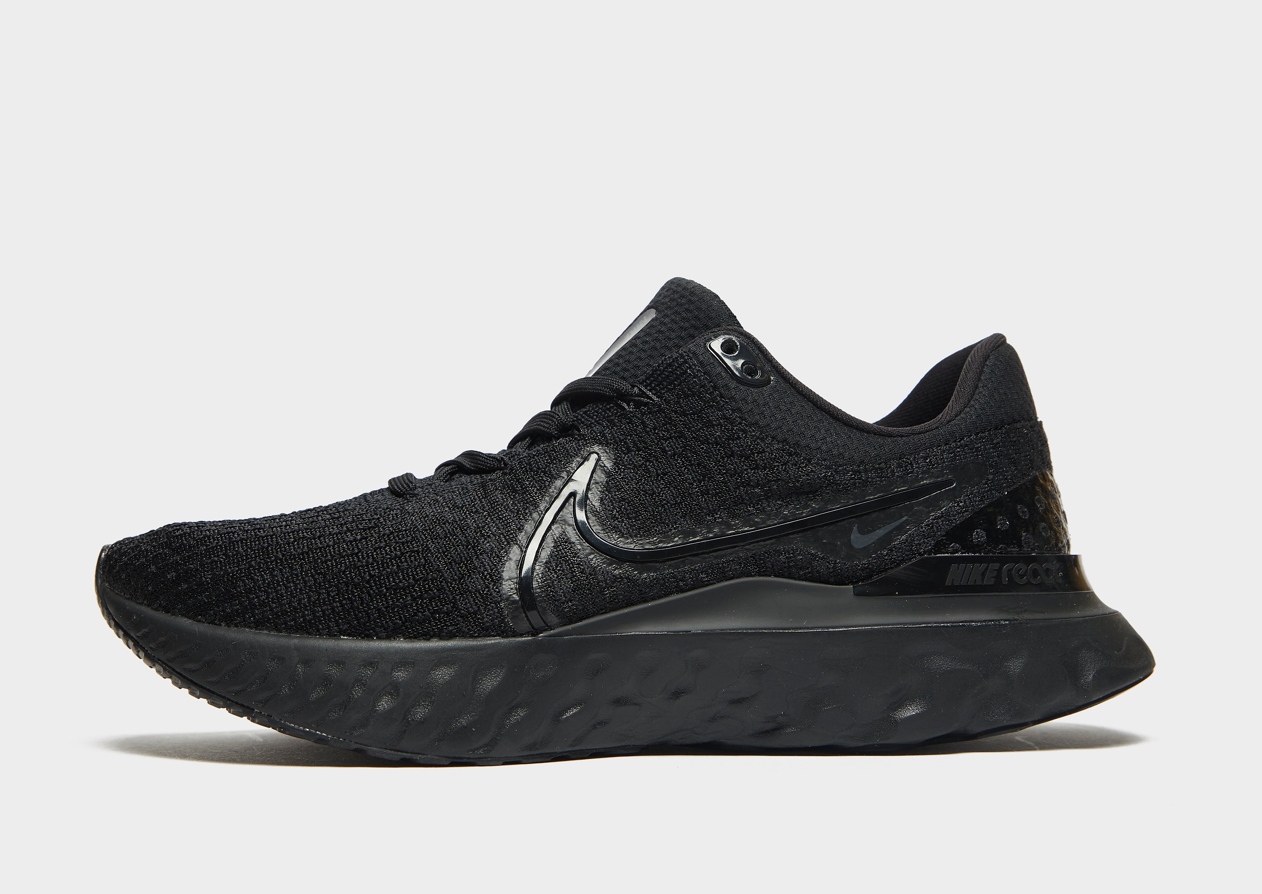 

Nike React Infinity Run Flyknit 3 - Black/Black/Black - Mens, Black/Black/Black