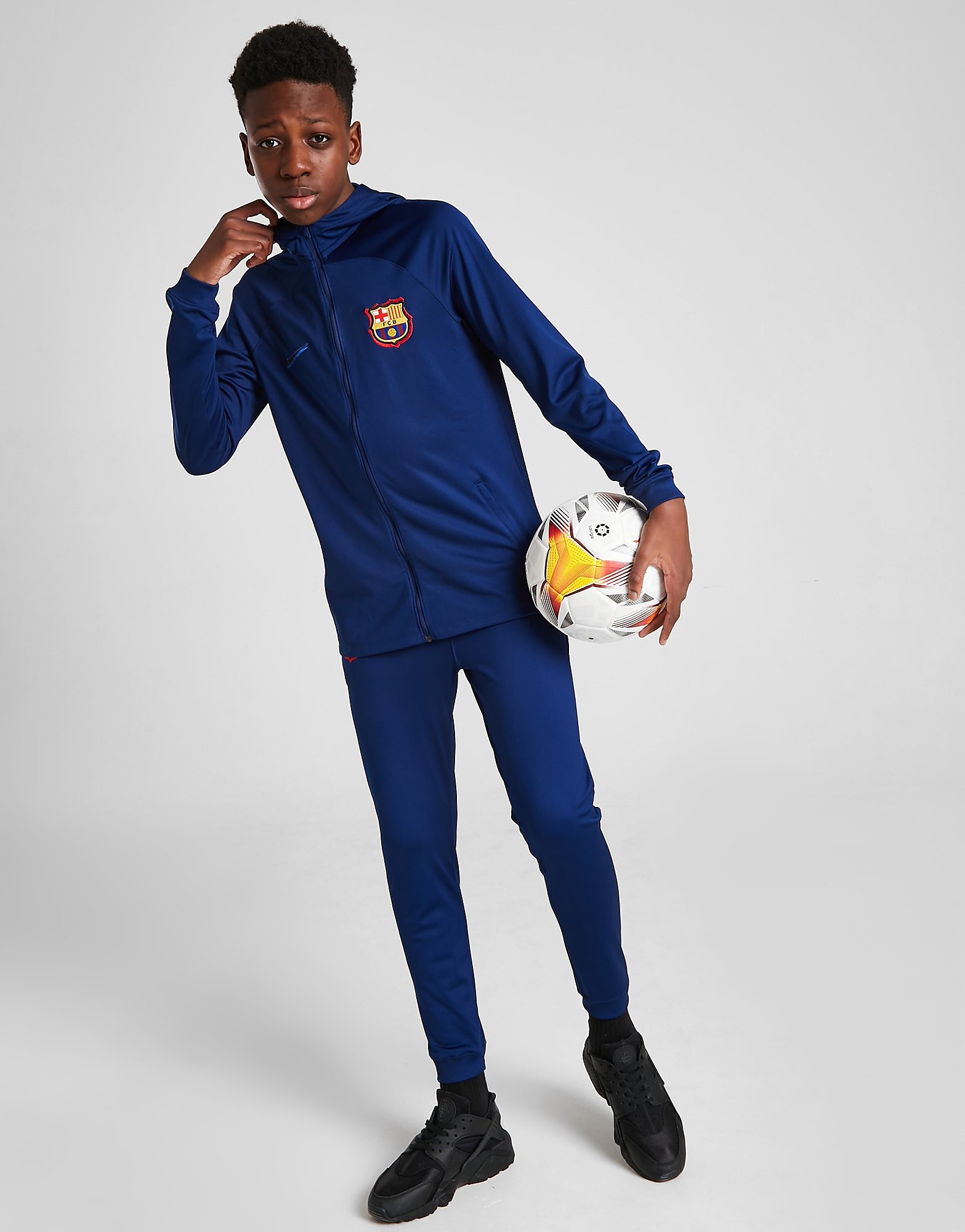 

Nike FC Barcelona Strike Tracksuit Junior - Blue Void/Blue Void/Black - Kids, Blue Void/Blue Void/Black