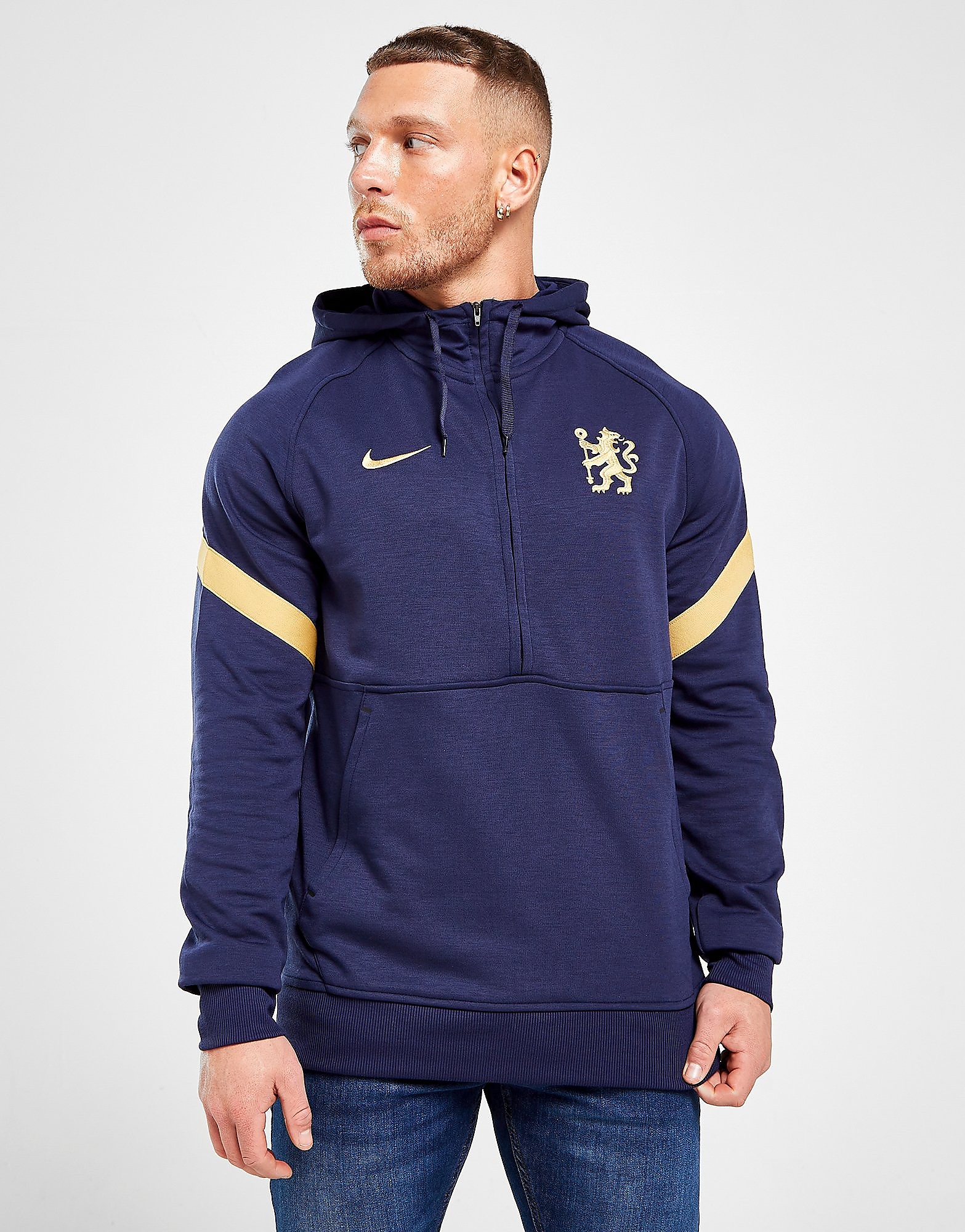 

Nike Chelsea FC Dri-FIT Travel Hoodie - Blackened Blue/Jersey Gold - Mens, Blackened Blue/Jersey Gold