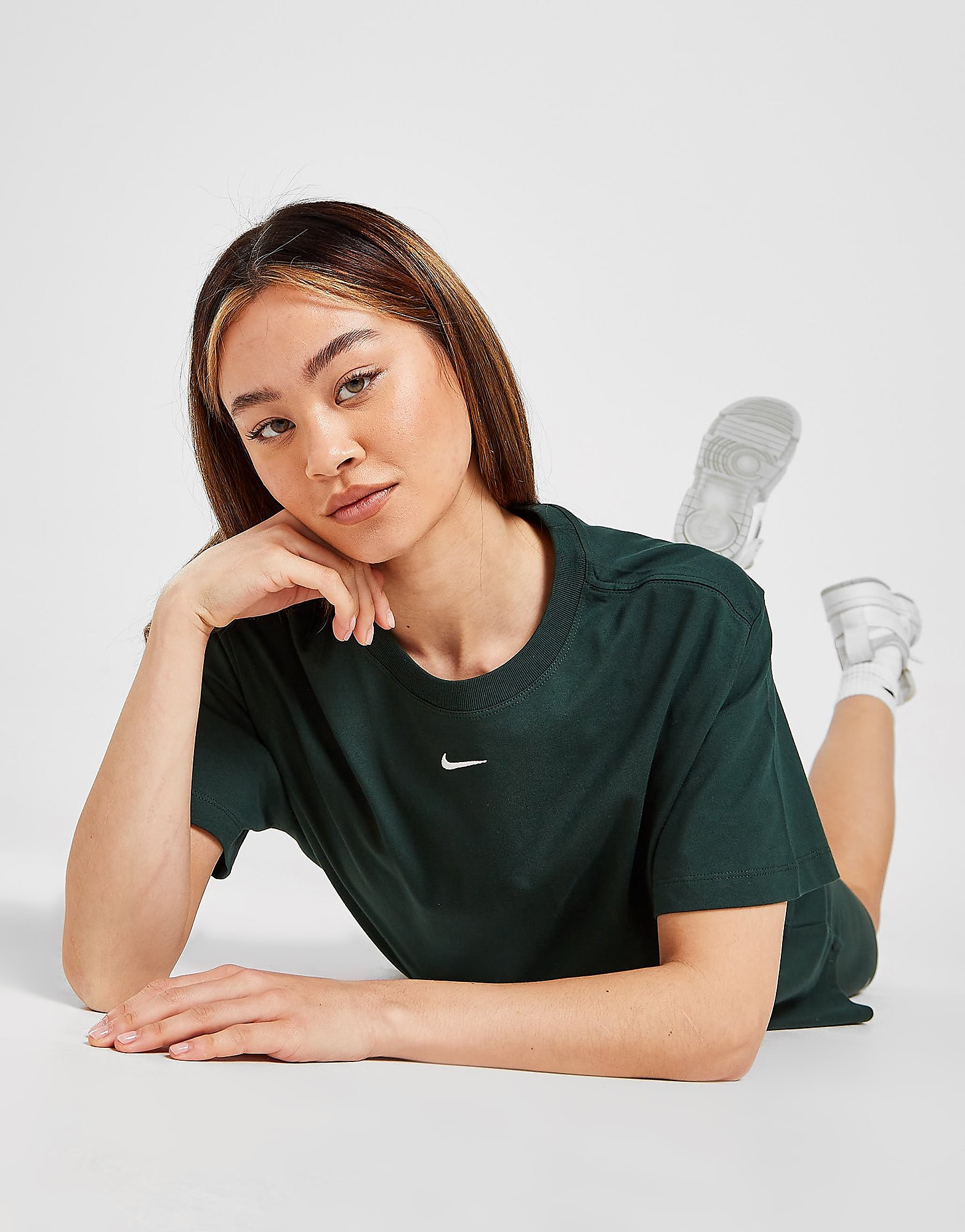 

Nike Sportswear Essential Oversized T-Shirt Women's - Pro Green/White, Pro Green/White