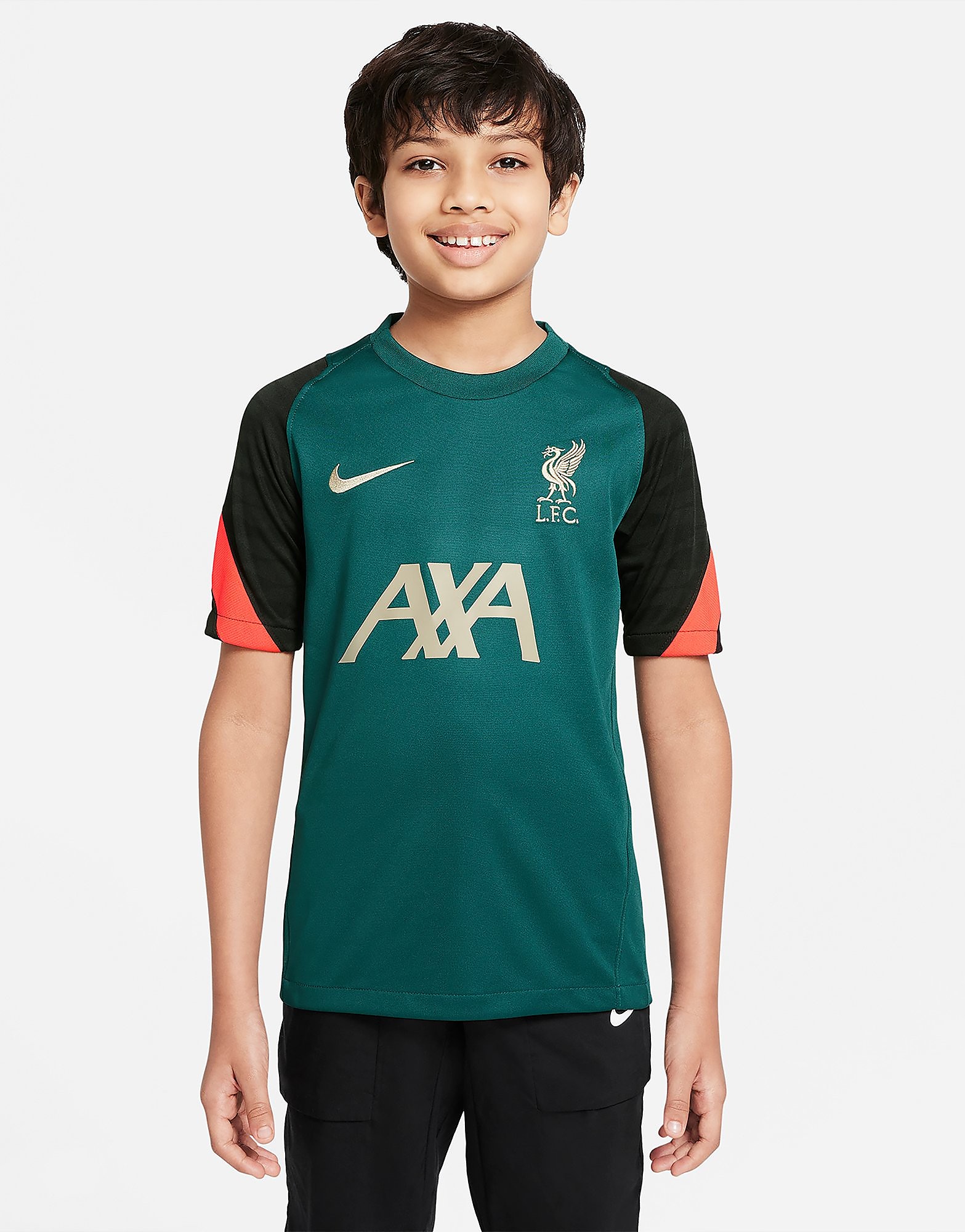 

Nike Liverpool FC Strike Short Sleeve Top Junior - Dark Atomic Teal/Bright Crimson/Mystic Stone - Kids, Dark Atomic Teal/Bright Crimson/Mystic Stone