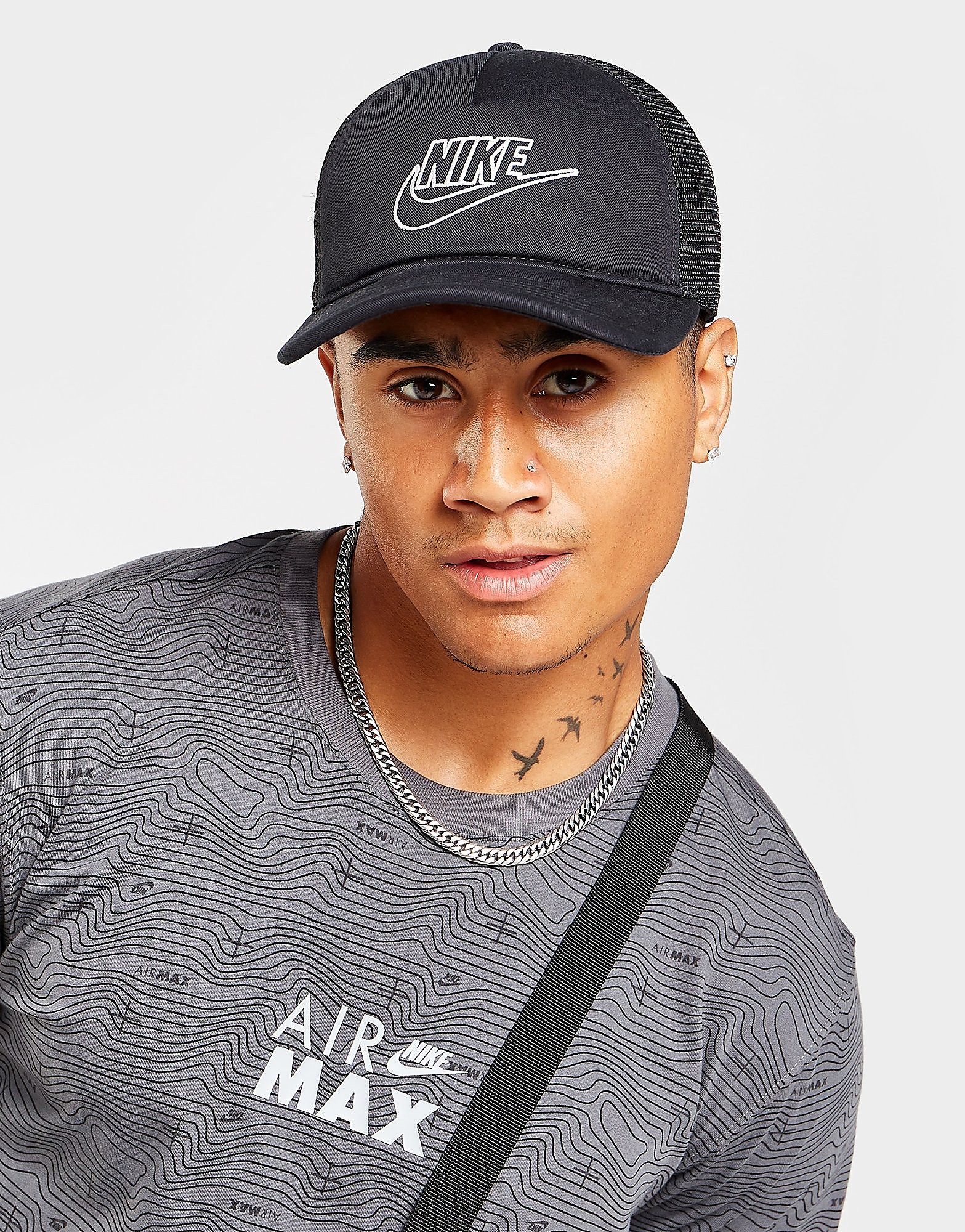 

Nike Futura Trucker Cap - Black/Black/White - Womens, Black/Black/White