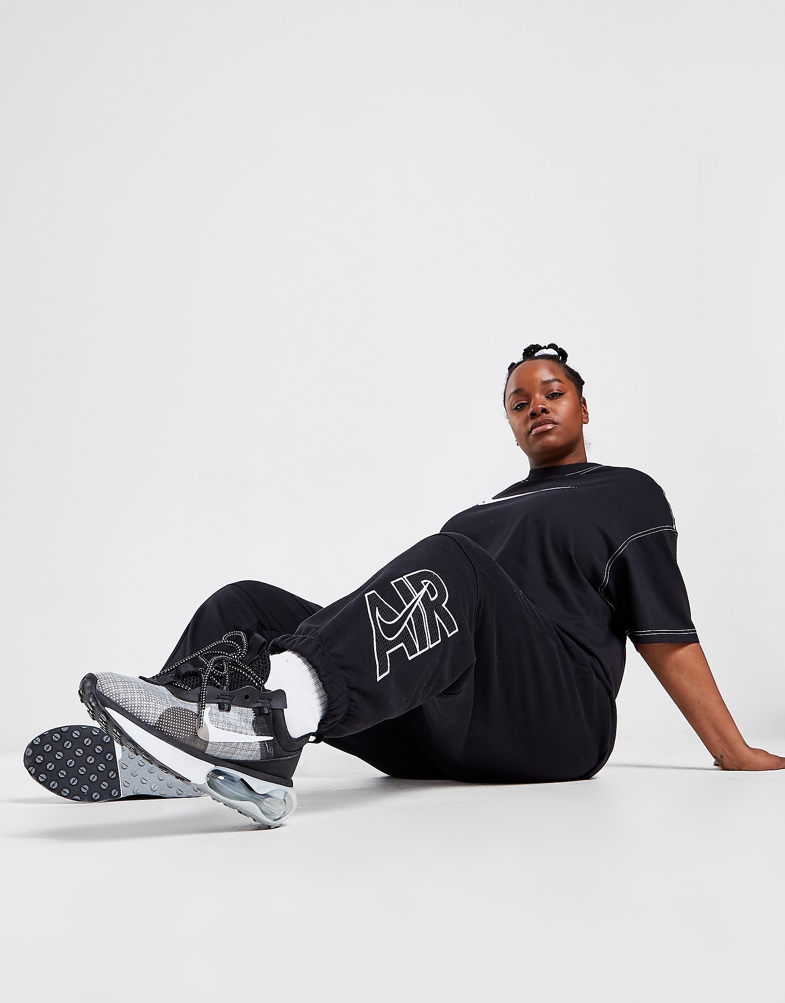 

Nike Air Plus Size Joggers - Black - Womens, Black