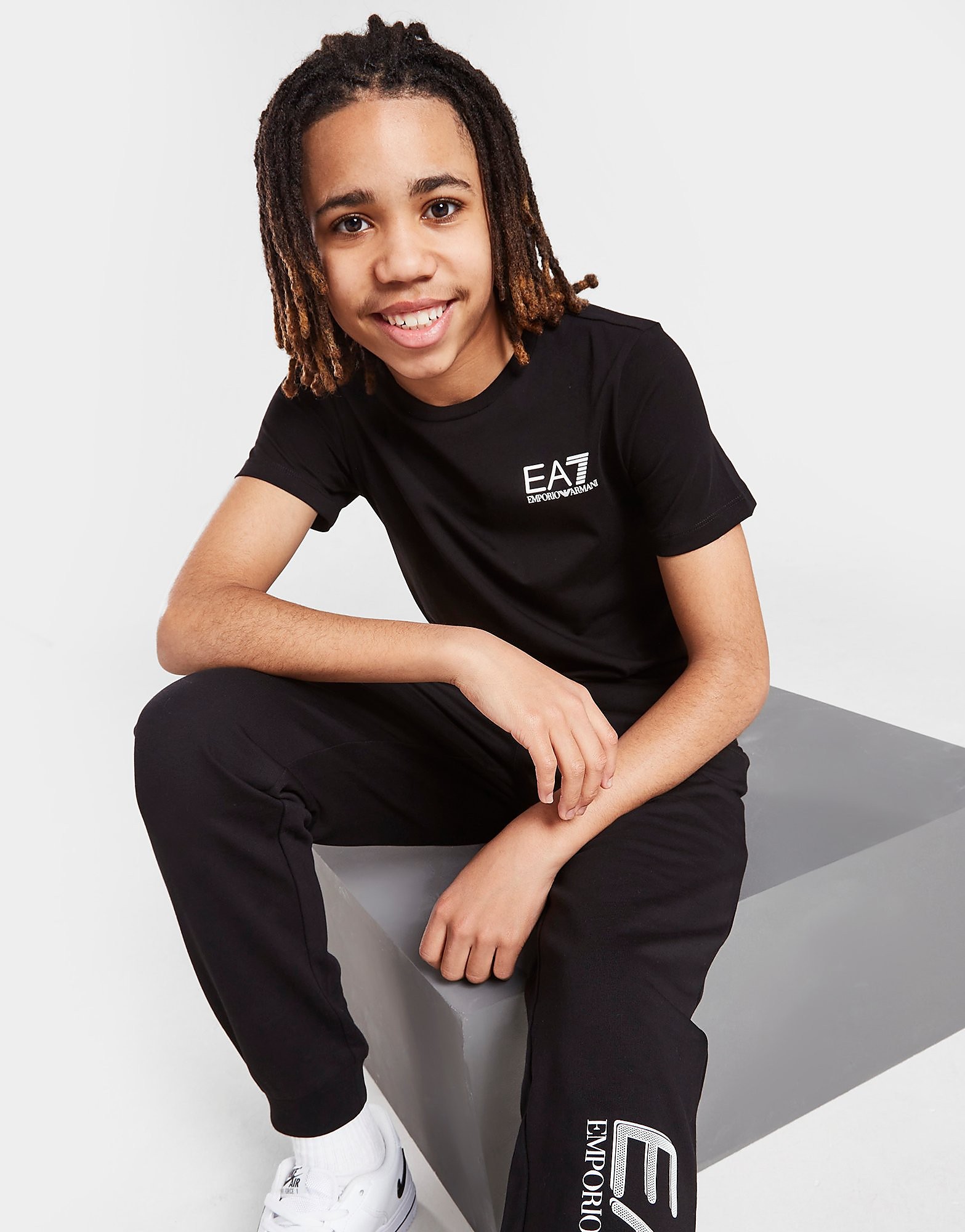 Emporio Armani EA7 Core Identity T-Shirt Junior - Black - Kids, Black