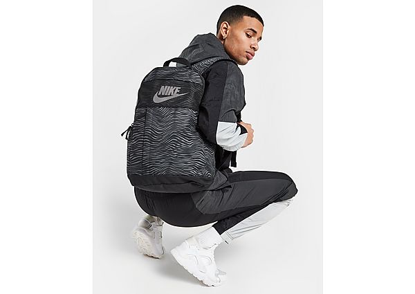 Nike Elemental Mesh Backpack - Black/Black/White, Black/Black/White