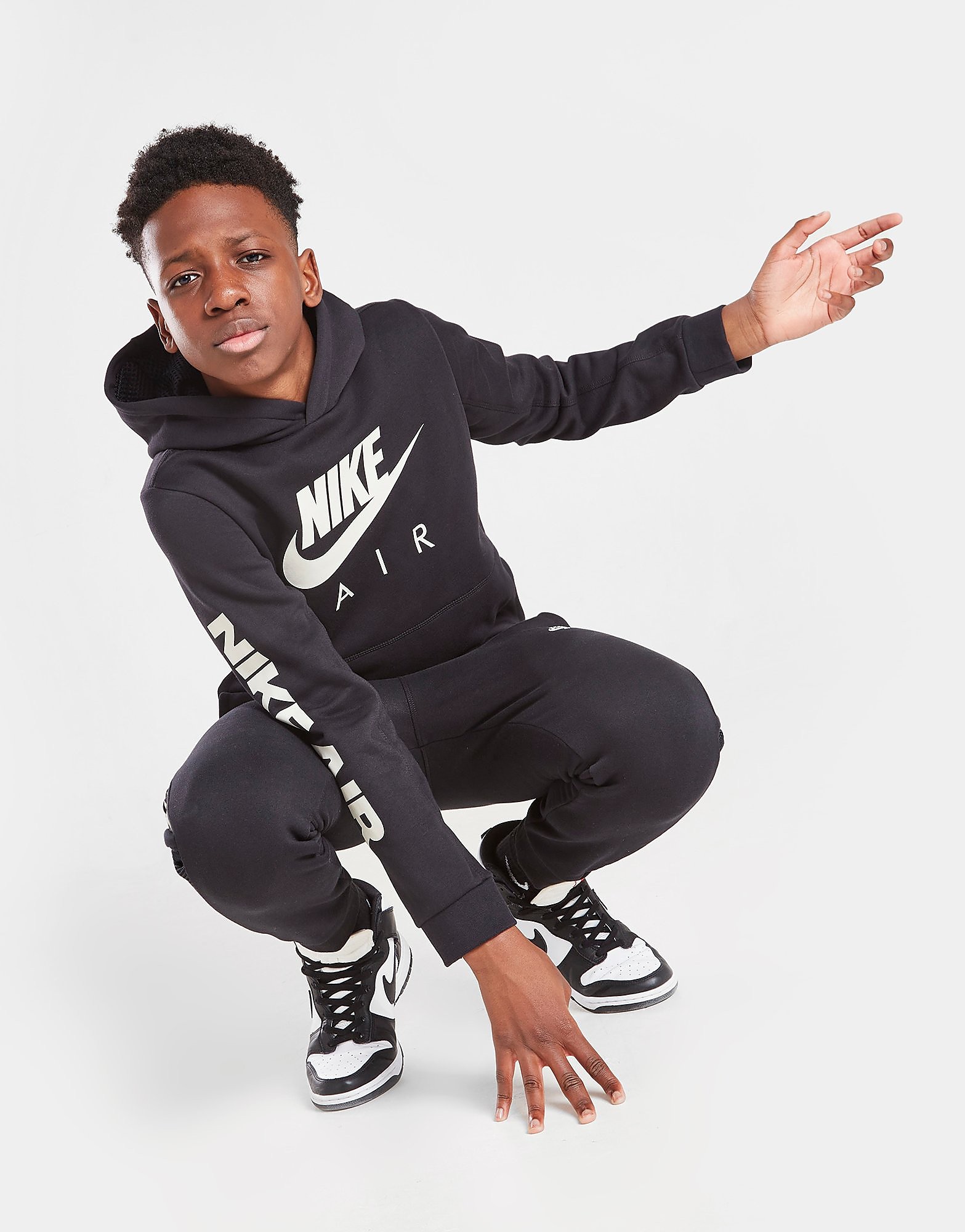 

Nike Air Pullover Hoodie Junior - Black/Black/Light Bone - Kids, Black/Black/Light Bone