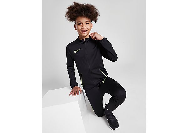 Nike Academy 21 Tracksuit Junior - Only at JD - Black/Volt/Volt - Kids, Black/Volt/Volt