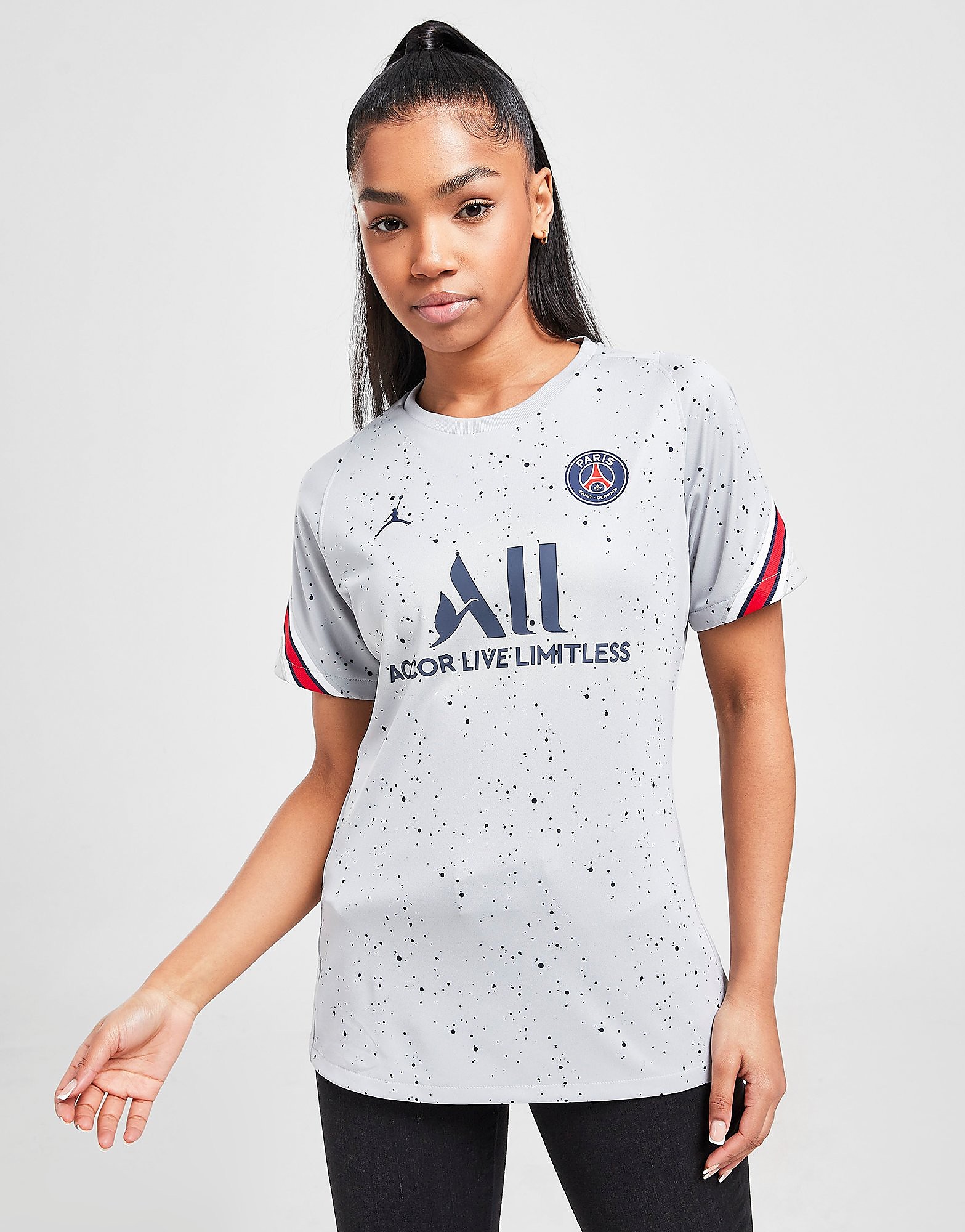 

Jordan Paris Saint Germain Fourth Strike Training Shirt - Wolf Grey/Wolf Grey/White/Midnight Navy - Womens, Wolf Grey/Wolf Grey/White/Midnight Navy