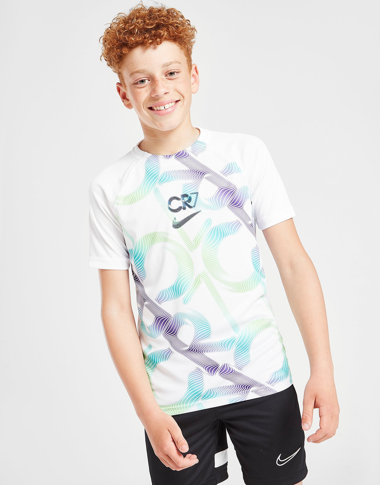 Nike CR7 Dri-FIT T-Shirt Junior - White/Court Purple/Obsidian - Kids, White/Court Purple/Obsidian