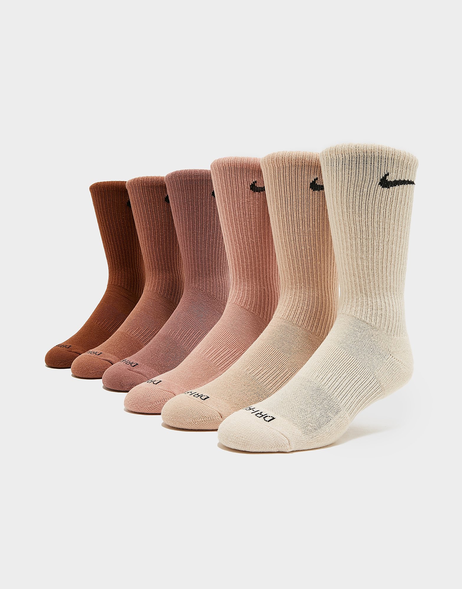 

Nike 6-Pack Everyday Plus Cushioned Socks - Brown - Womens, Brown