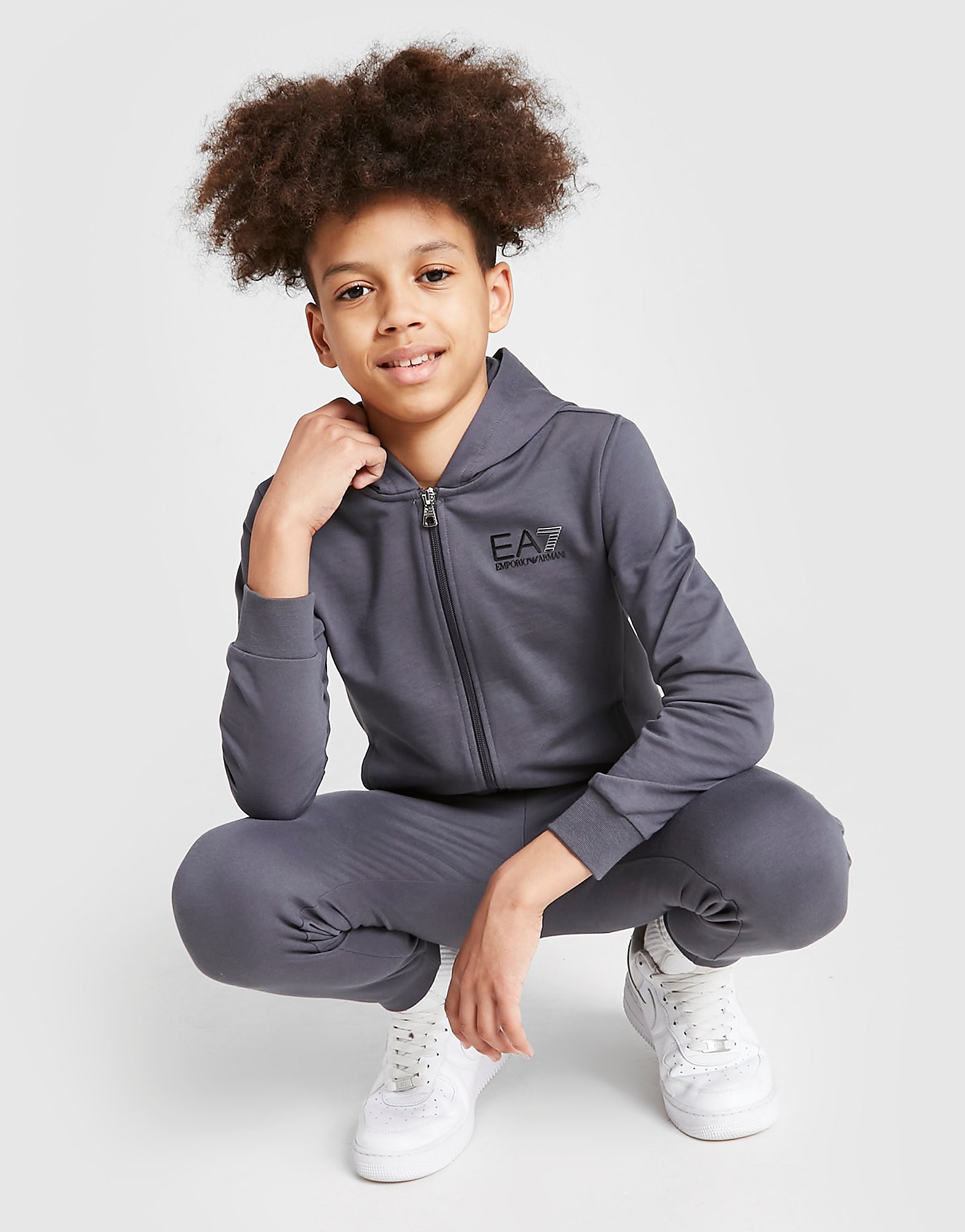 

Emporio Armani EA7 Zip Tracksuit Junior - Grey - Kids, Grey