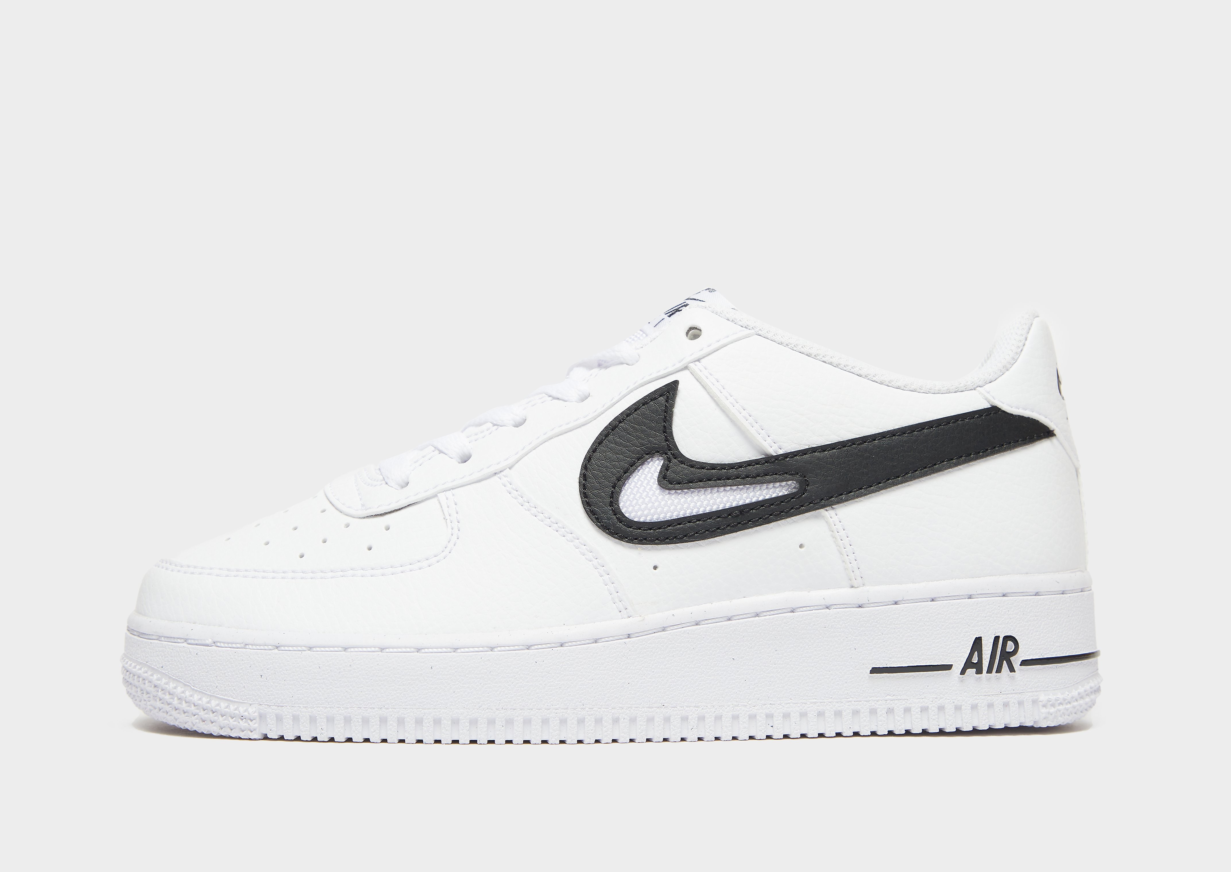 

Nike Air Force 1 Low Junior - White/Black - Kids, White/Black