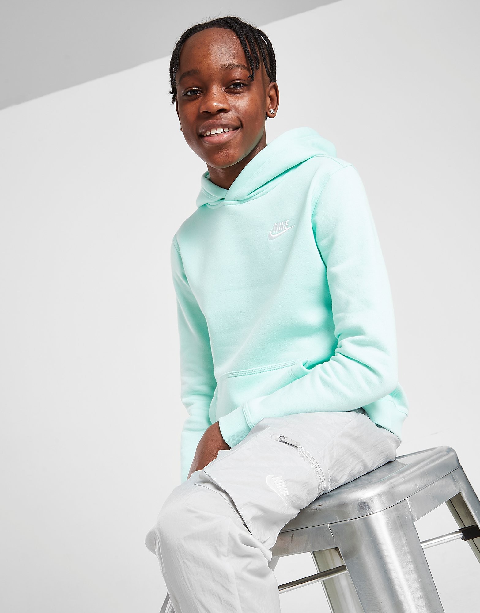 

Nike Franchise Overhead Hoodie Junior - Mint Foam/White - Kids, Mint Foam/White