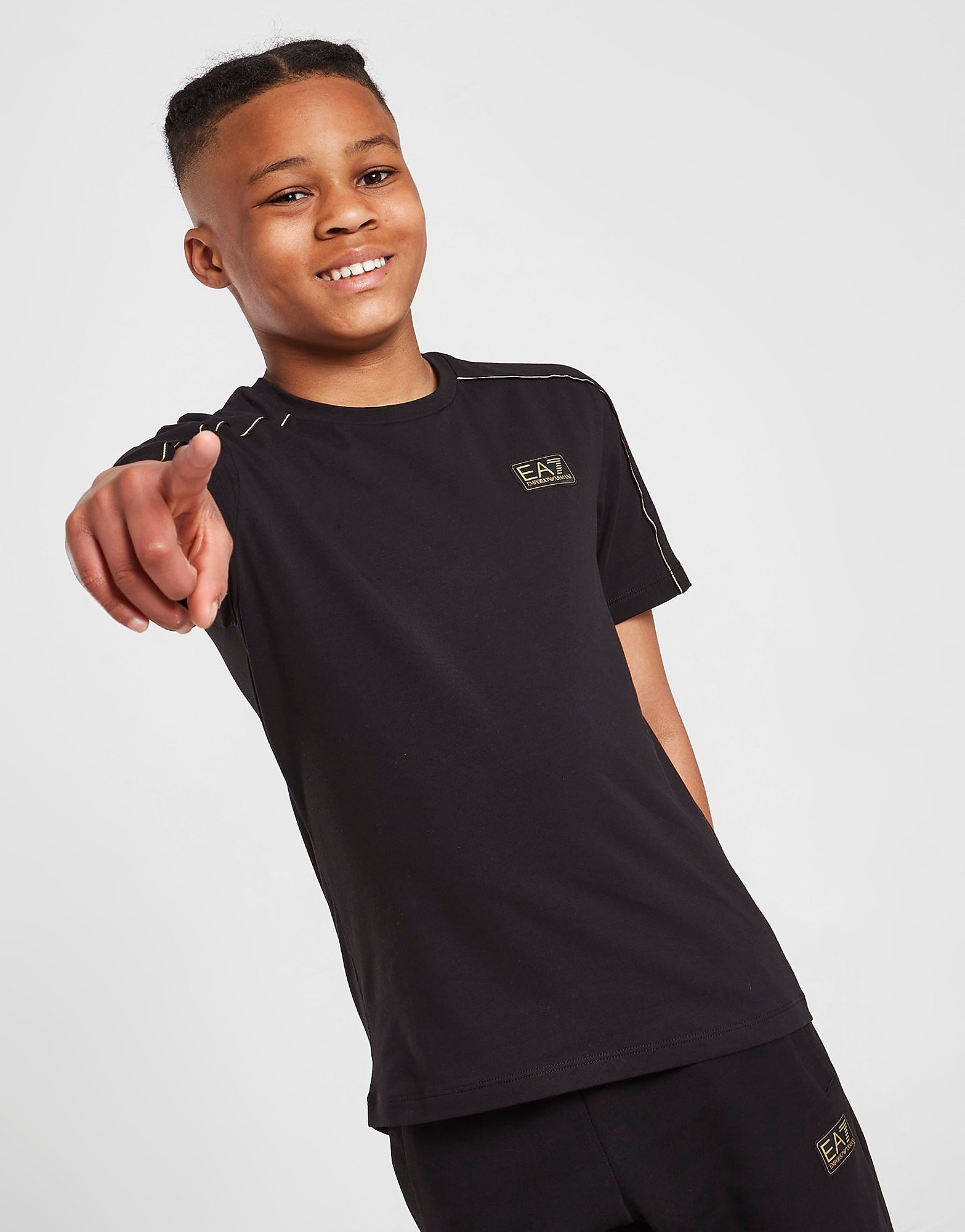 

Emporio Armani EA7 Premium T-Shirt Junior - Black - Kids, Black