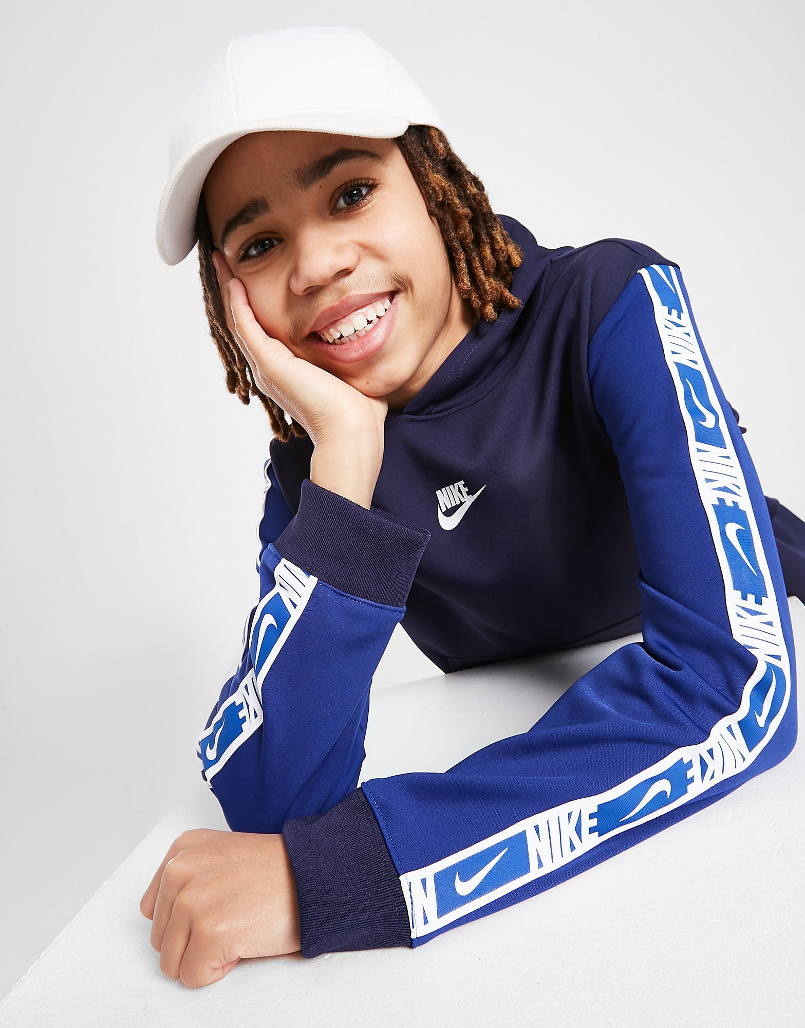 

Nike Sportswear Repeat Logo Pullover Hoodie - Only at JD - Blackened Blue/Deep Royal Blue/White - Kids, Blackened Blue/Deep Royal Blue/White