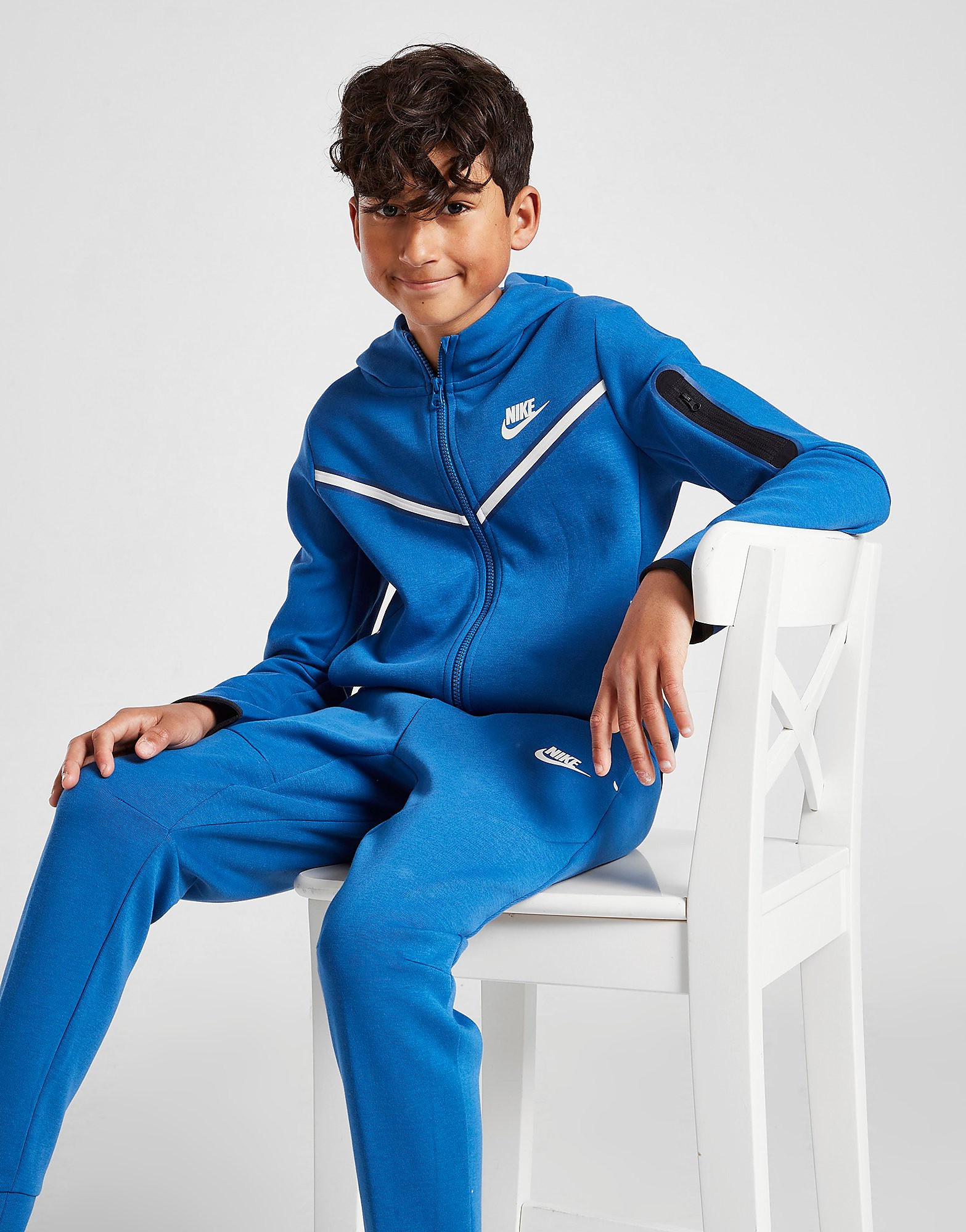 

Nike Tech Fleece Hoodie Junior - Only at JD - Dark Marina Blue/Light Bone - Kids, Dark Marina Blue/Light Bone