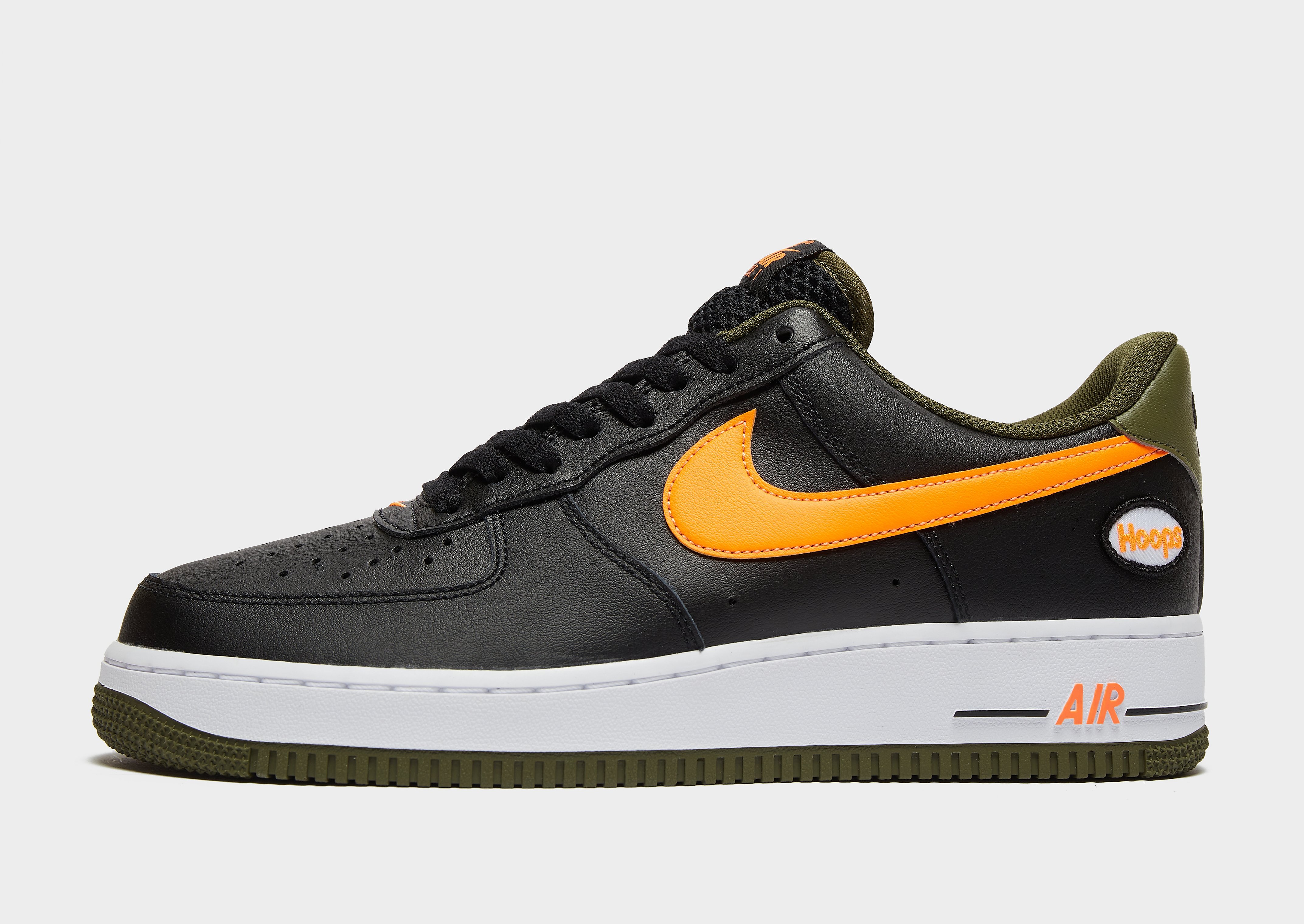 

Nike Air Force 1 '07 - Black/Green - Mens, Black/Green