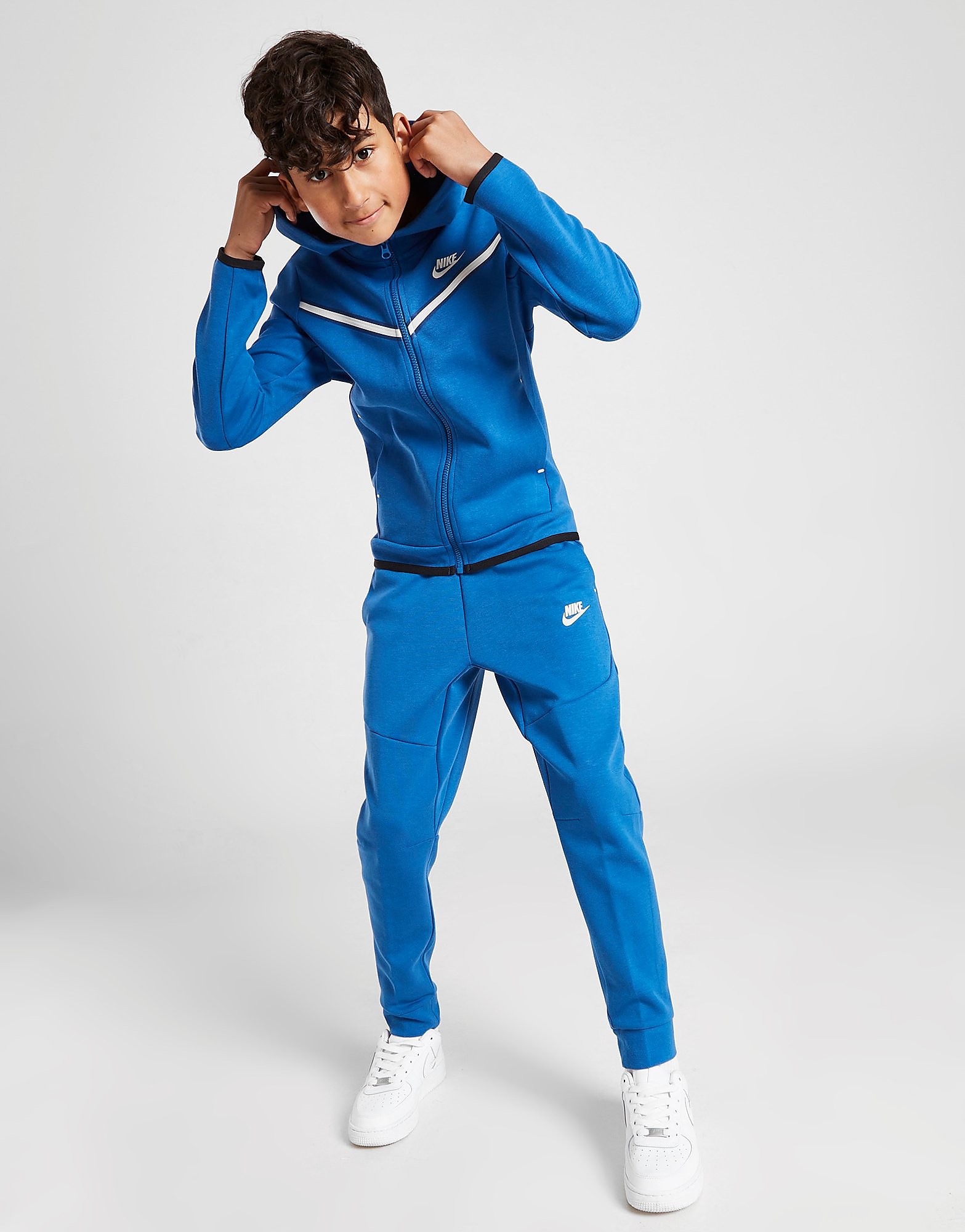

Nike Tech Fleece Track Pants Junior - Dark Marina Blue/Light Bone - Kids, Dark Marina Blue/Light Bone