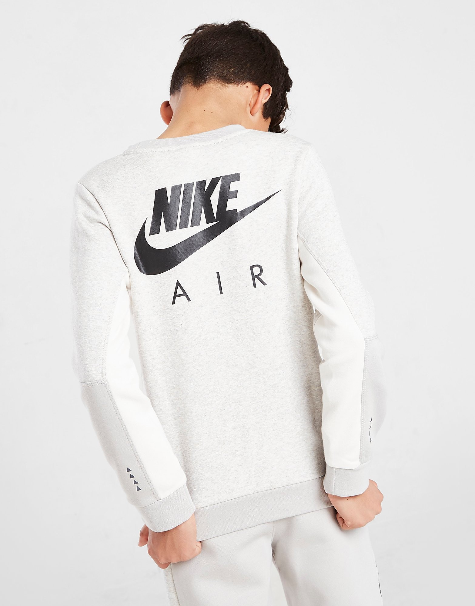 

Nike Air Crew Sweatshirt Junior - Light Iron Ore/Heather/Phantom/Black - Kids, Light Iron Ore/Heather/Phantom/Black