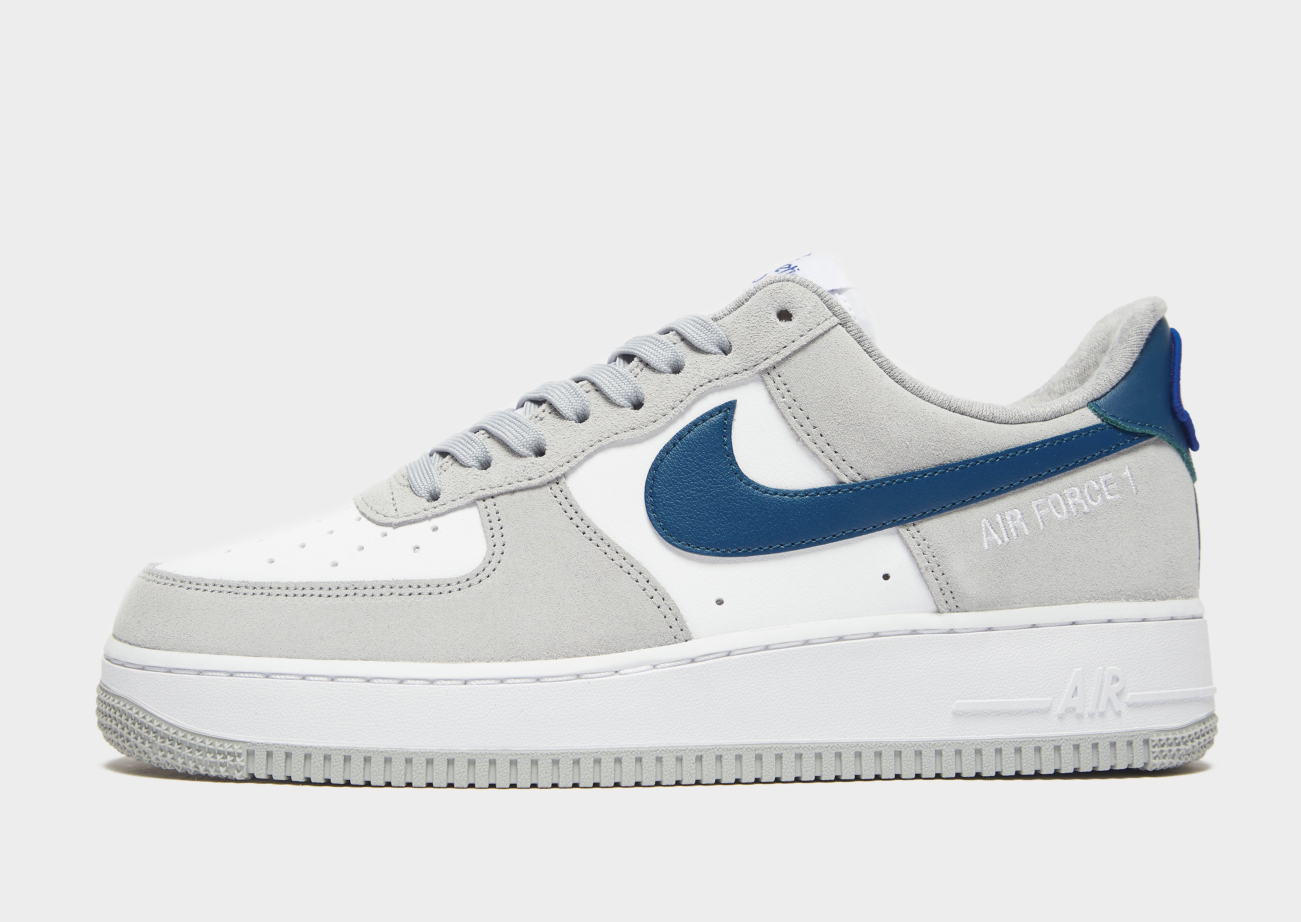 

Nike Air Force 1 '07 - Light Smoke Grey/White/Light Smoke Grey/Marina/White - Mens, Light Smoke Grey/White/Light Smoke Grey/Marina/White