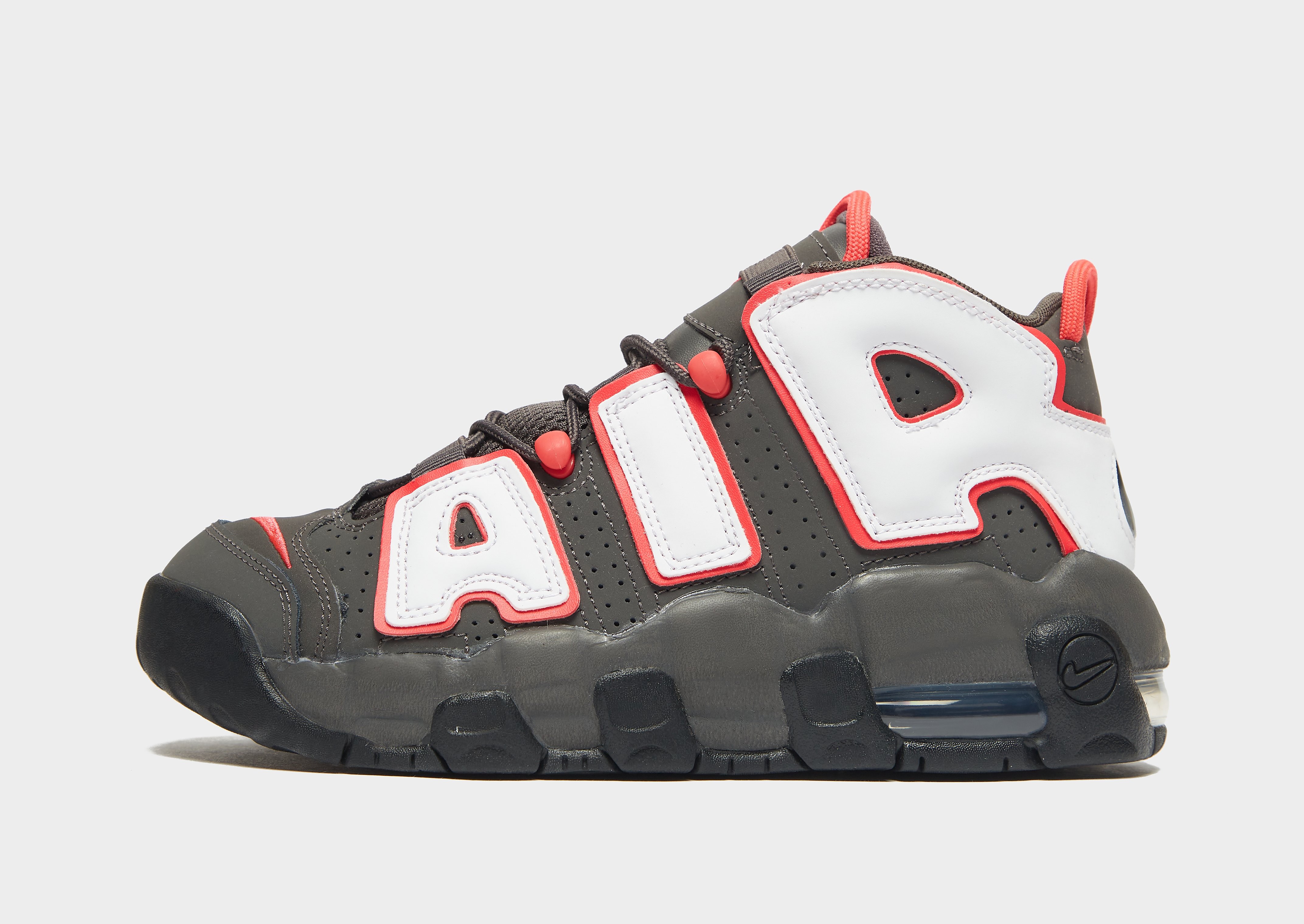 

Nike Air More Uptempo 96 Junior - Medium Ash/Black/Siren Red/White - Kids, Medium Ash/Black/Siren Red/White