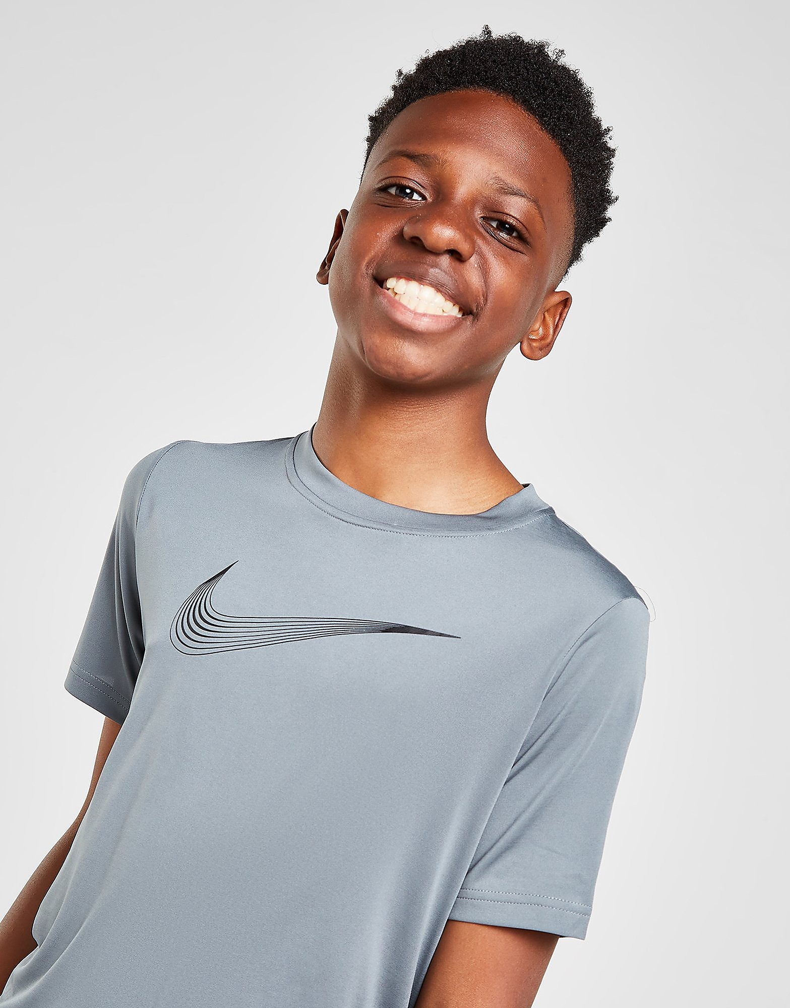

Nike Dri-FIT Short Sleeve T-Shirt Junior - Grey - Kids, Grey