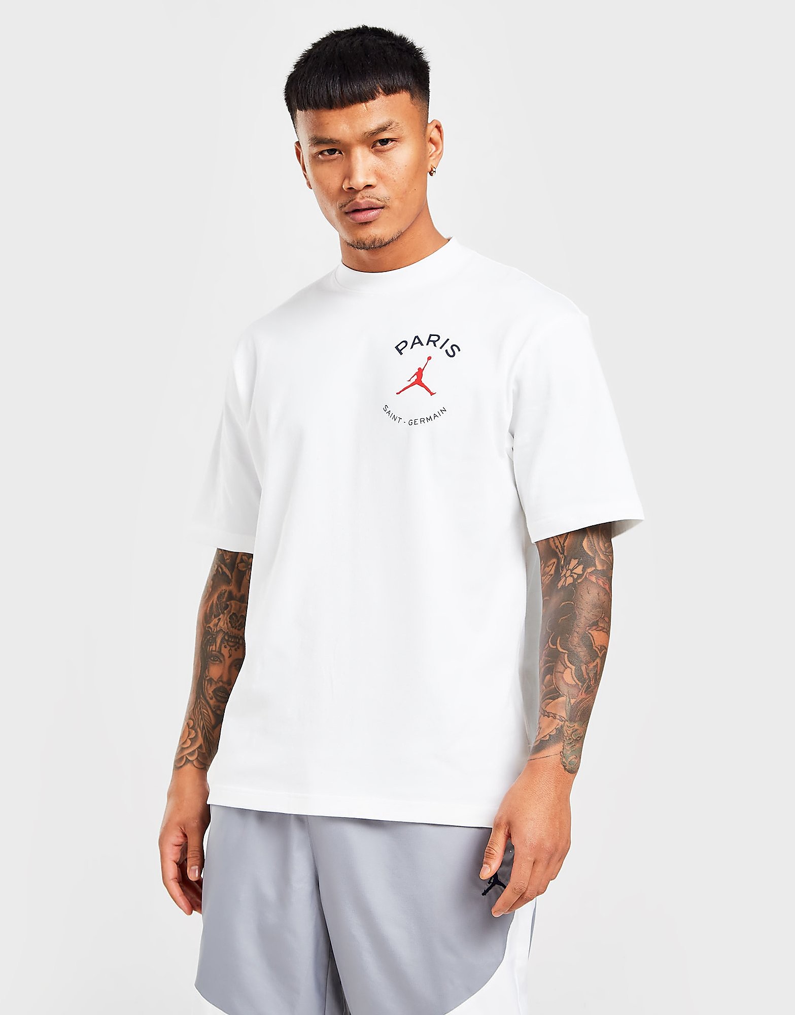 

Jordan Paris Saint Germain Logo T-Shirt - White - Mens, White