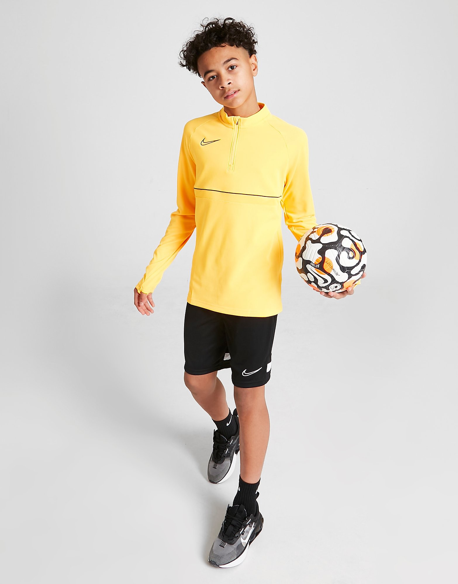 

Nike Dri-FIT Academy21 Long Sleeve Drill Top Junior - Laser Orange/Black/Laser Orange/Black - Kids, Laser Orange/Black/Laser Orange/Black