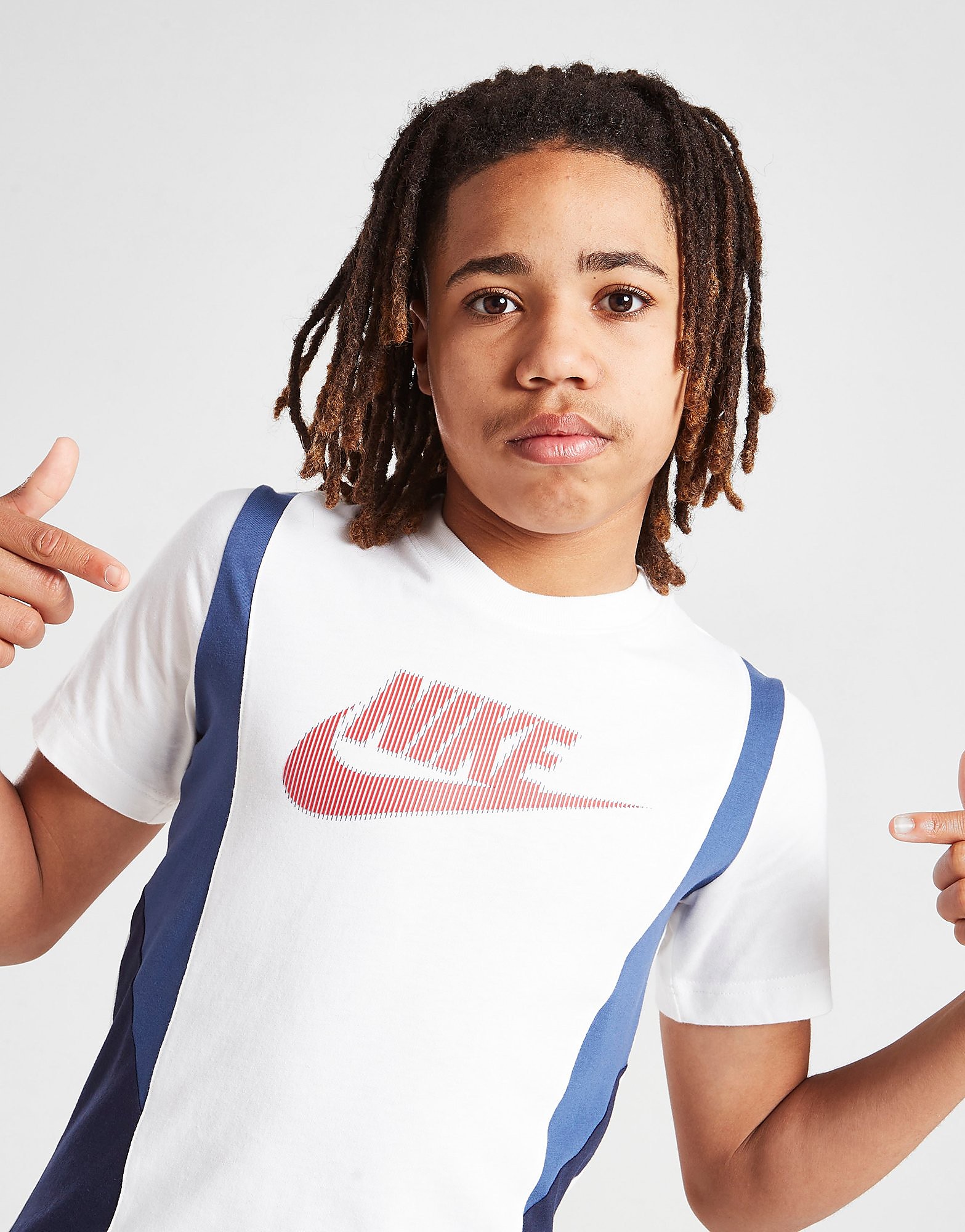 

Nike Hybrid T-Shirt Junior - Only at JD - White/Obsidian/Mystic Navy/University Red - Kids, White/Obsidian/Mystic Navy/University Red