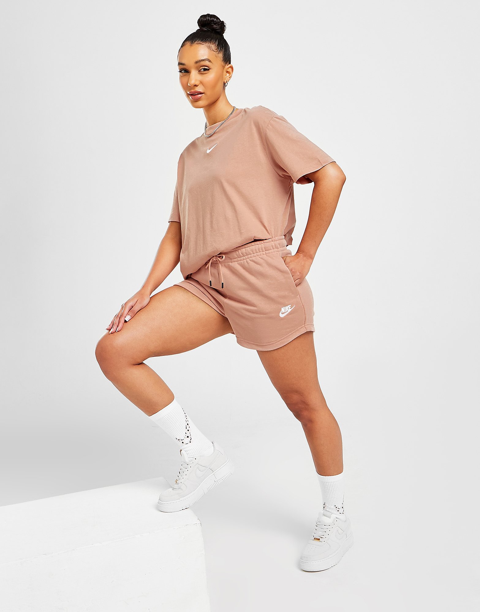 

Nike Essential Shorts - Rose Whisper/White - Womens, Rose Whisper/White