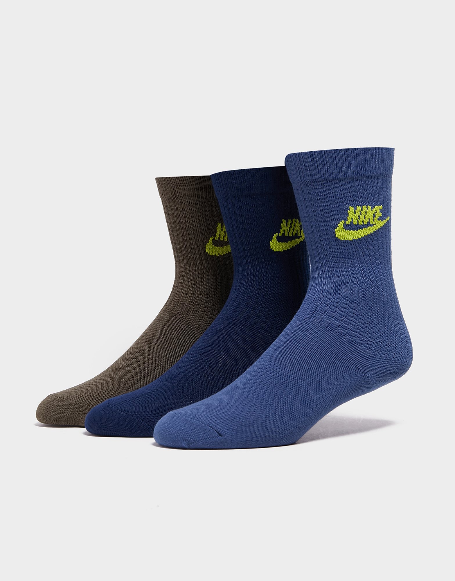 

Nike 3-Pack Crew Socks - Blue - Womens, Blue