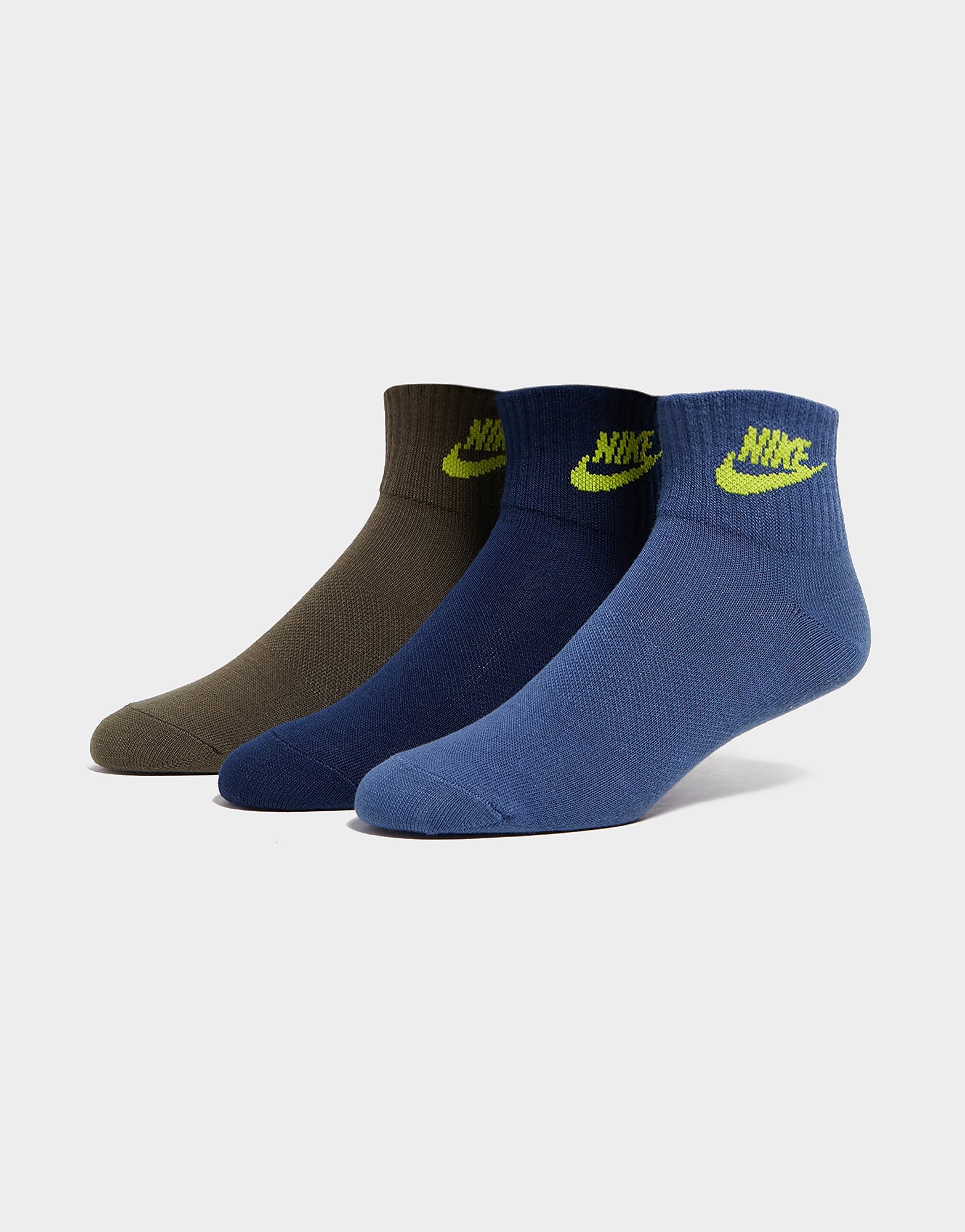 

Nike 3-Pack Ankle Socks - Blue - Womens, Blue