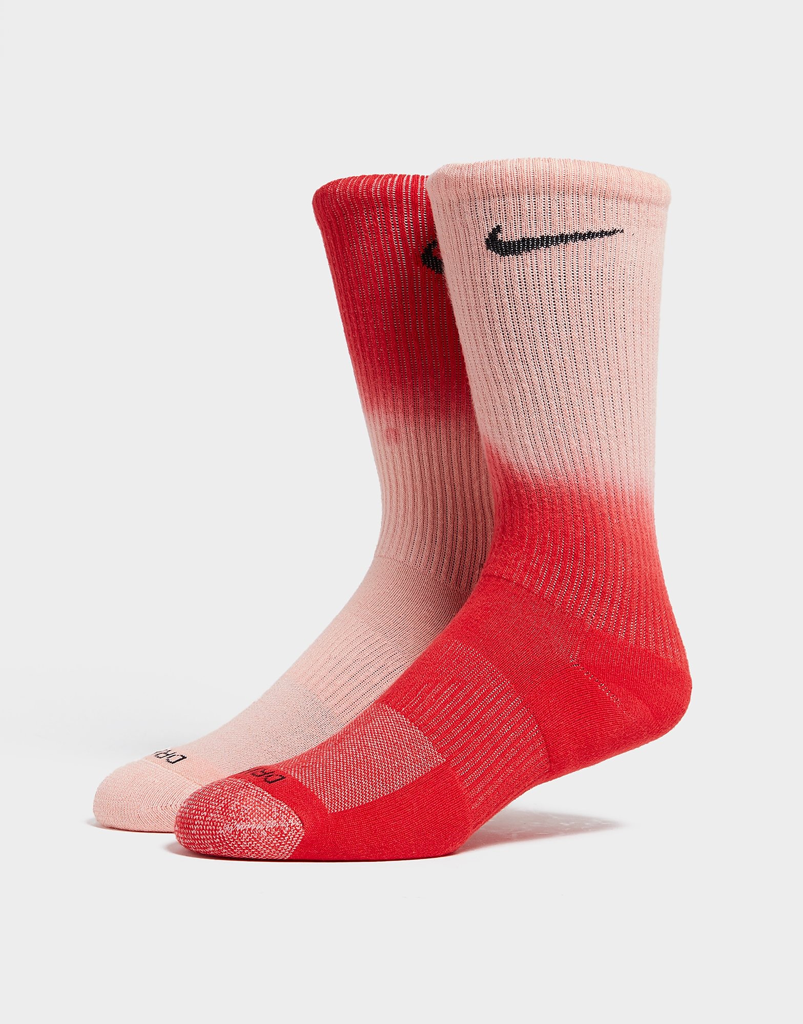 

Nike 2 Pack Crew Everyday+ Socks - Red - Mens, Red