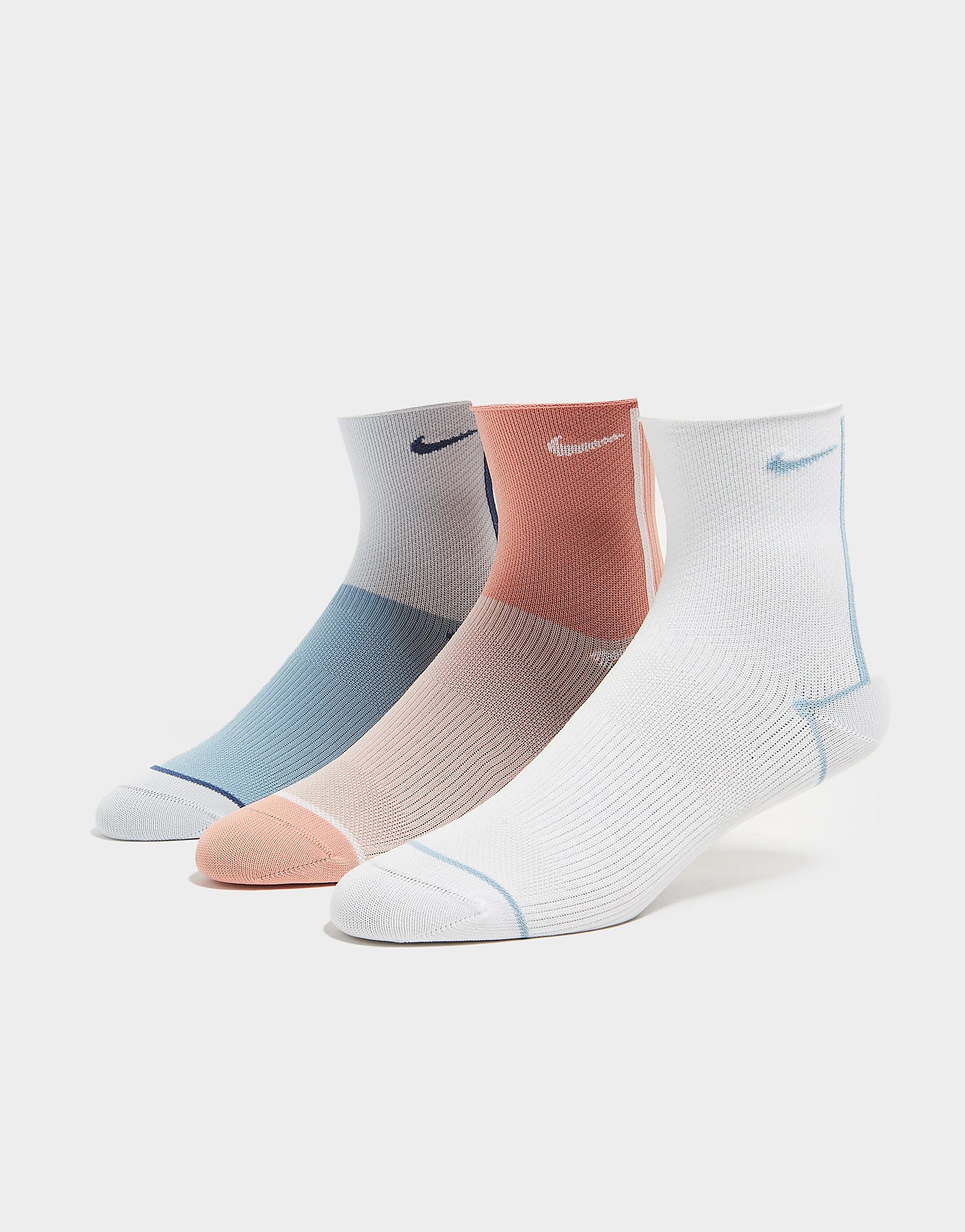 

Nike 3-Pack Everyday Plus Lightweight Socks - Multi Coloured - Womens, Multi Coloured