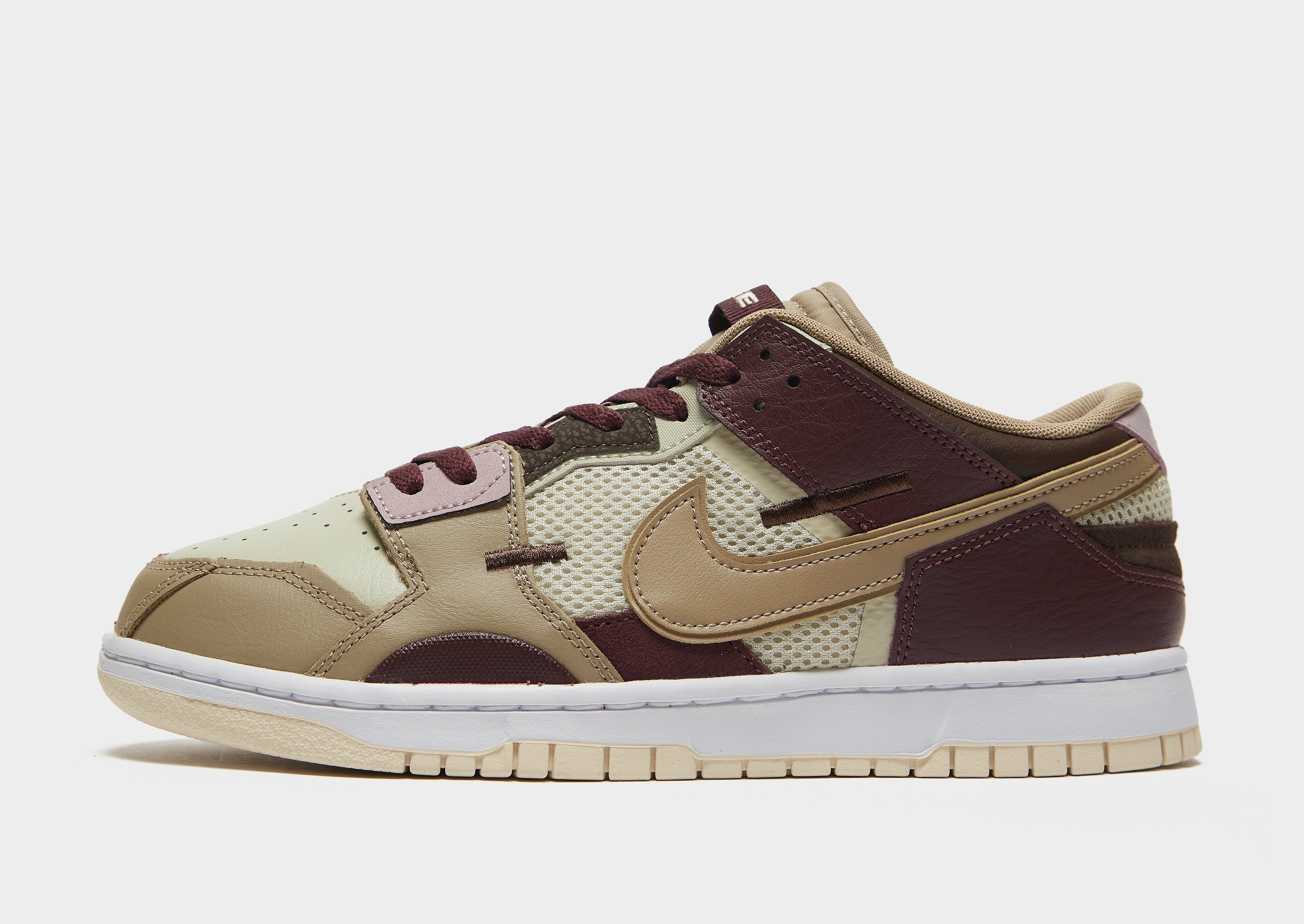 

Nike Dunk Low Scrap - Light Stone/White/Burgundy Crush/Khaki - Mens, Light Stone/White/Burgundy Crush/Khaki