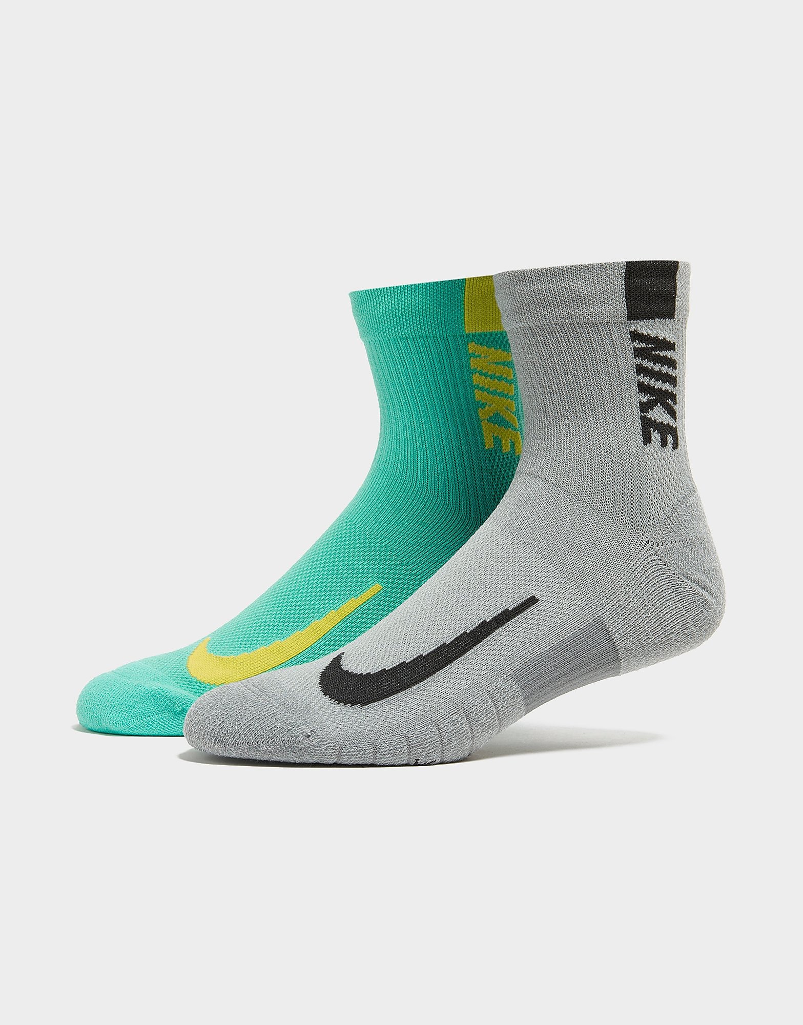 

Nike 2-Pack Running Ankle Socks - Grey - Mens, Grey