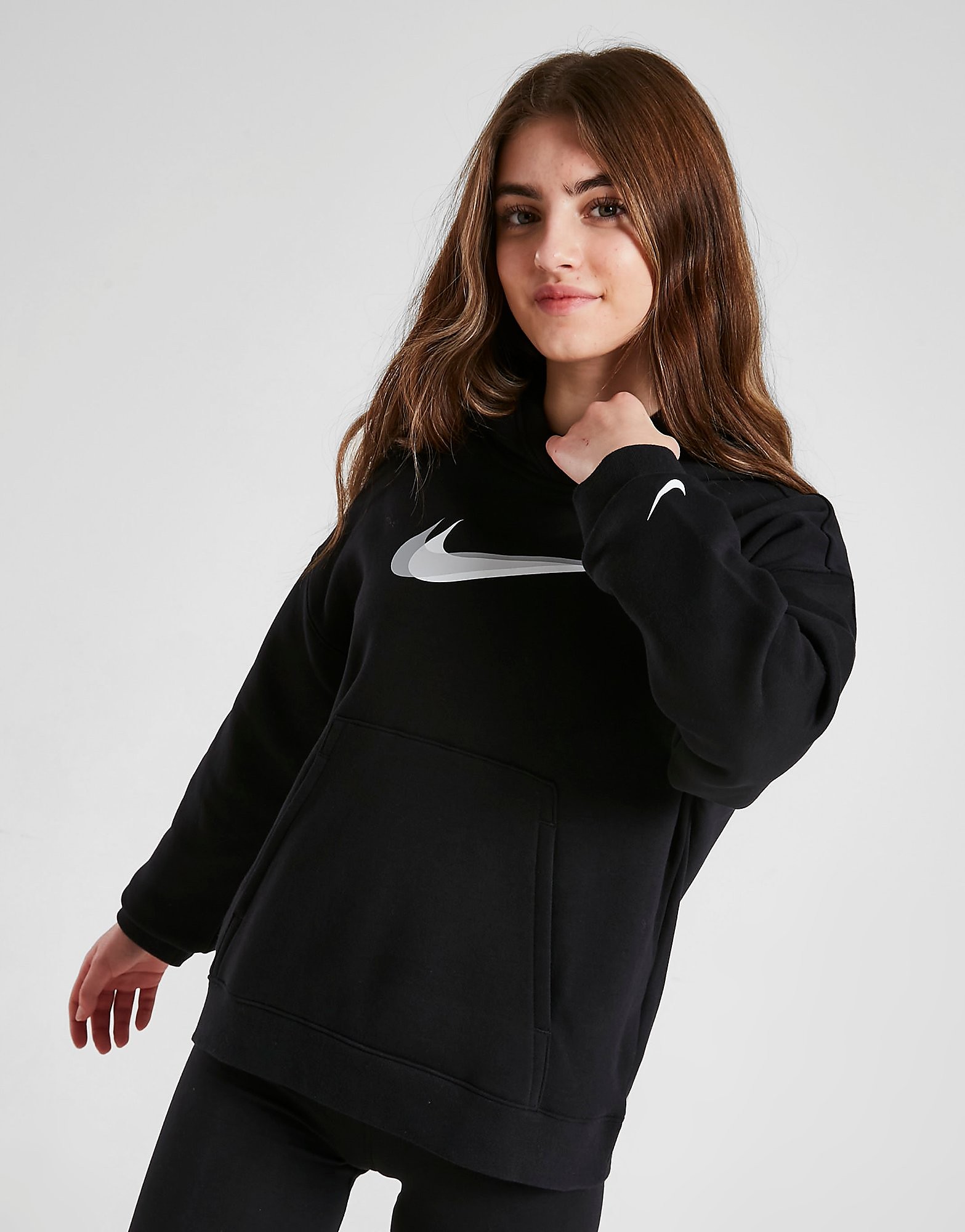 

Nike Girls' Boyfriend Overhead Dance Hoodie Junior - Black - Kids, Black