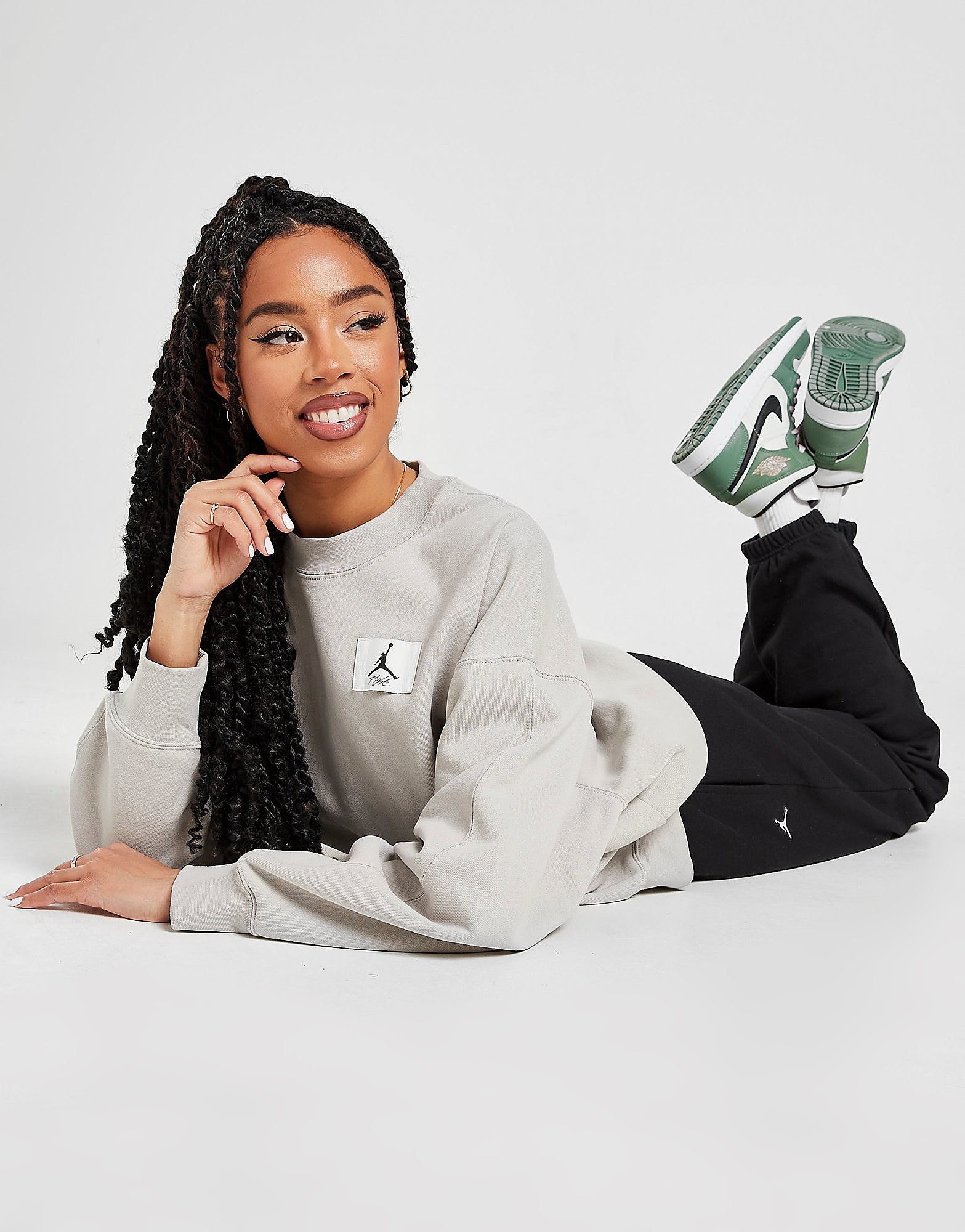Jordan Essential Fleece Crew Sweatshirt Women's - Grey, Grey
