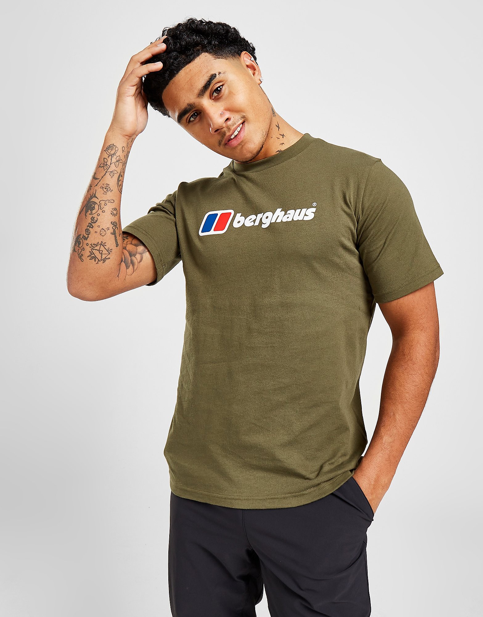 

Berghaus Large Logo T-Shirt - Green - Mens, Green