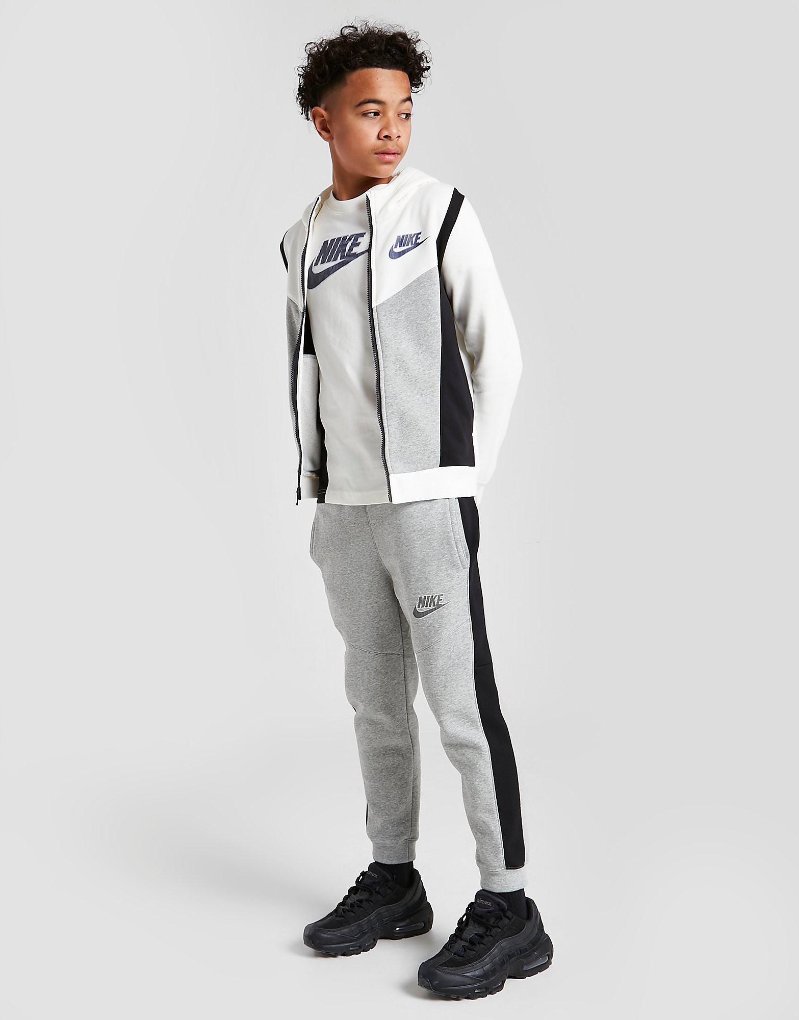 

Nike Hybrid Fleece Joggers Junior - Only at JD - Dark Grey Heather/Black/Black/Black - Kids, Dark Grey Heather/Black/Black/Black