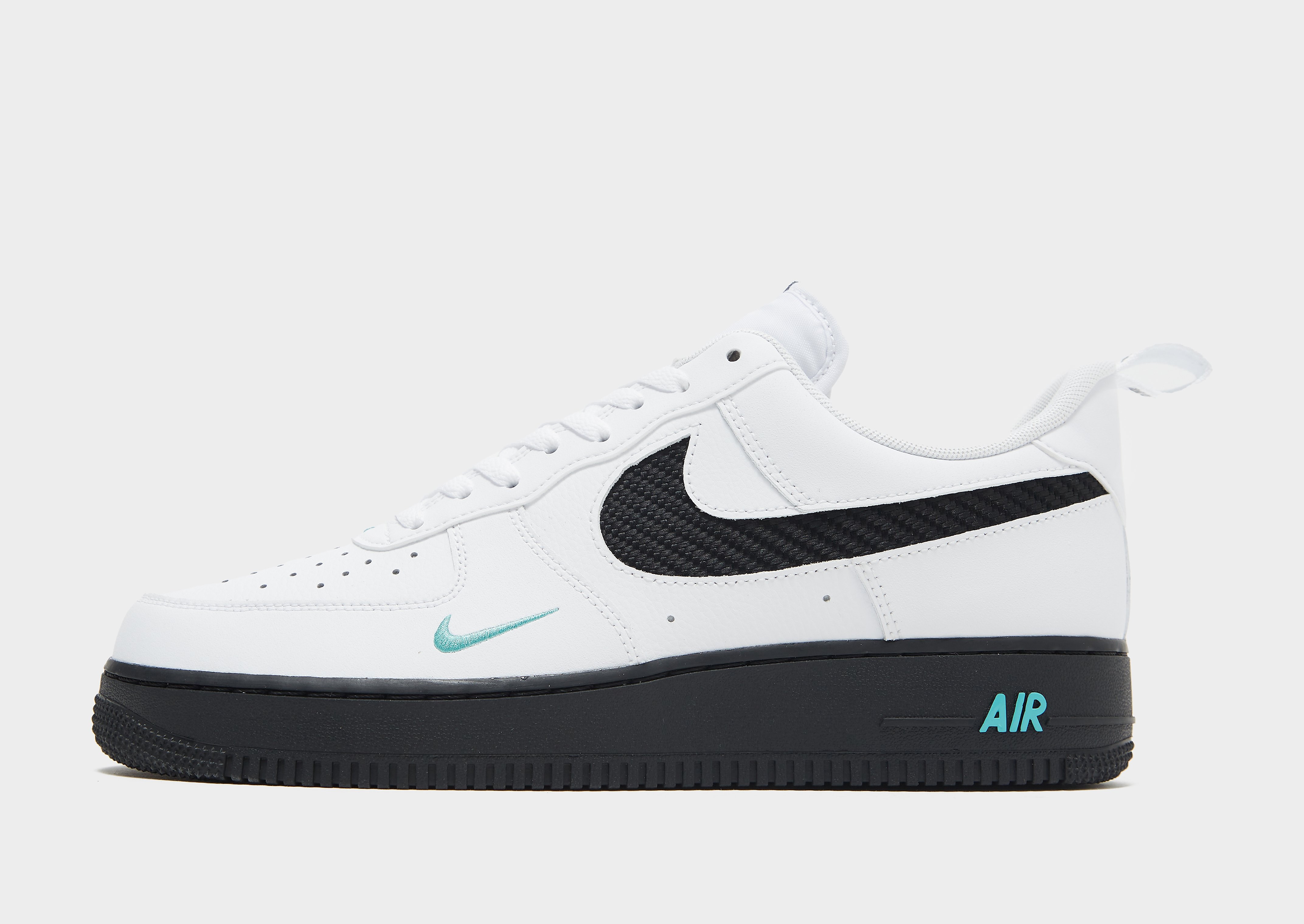 

Nike Air Force 1 '07 - Only at JD - WHITE/WHT/BLK/BLU$ - Mens, WHITE/WHT/BLK/BLU$